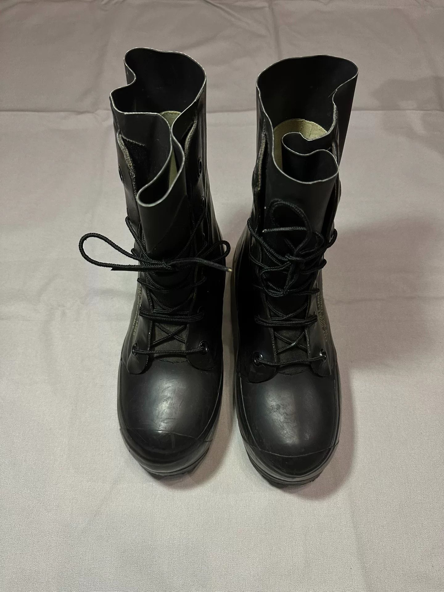 Raf Simons Vintage 1980s Bata Military Runway Boots Size US 10 / EU 43 - 1 Thumbnail