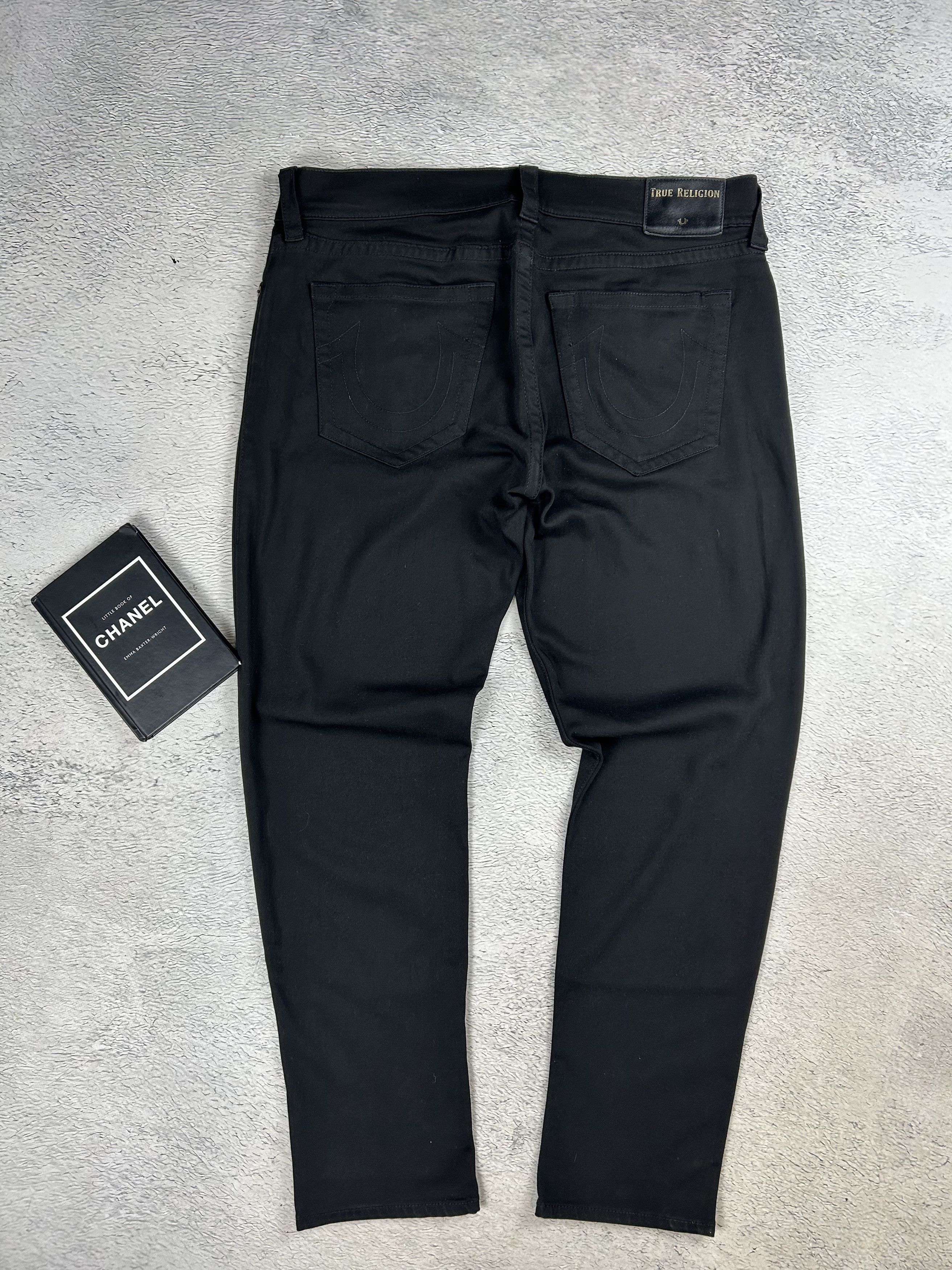 True Religion × Vintage True Religion Rocco Jeans Relaxed Skinny Black Oldmoney USA Size US 38 / EU 54 - 3 Thumbnail
