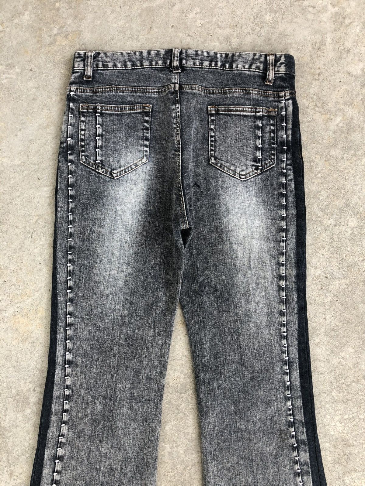 If Six Was Nine Japanese Nouvo Flared Jeans Distressed Jeans Size US 30 / EU 46 - 8 Thumbnail