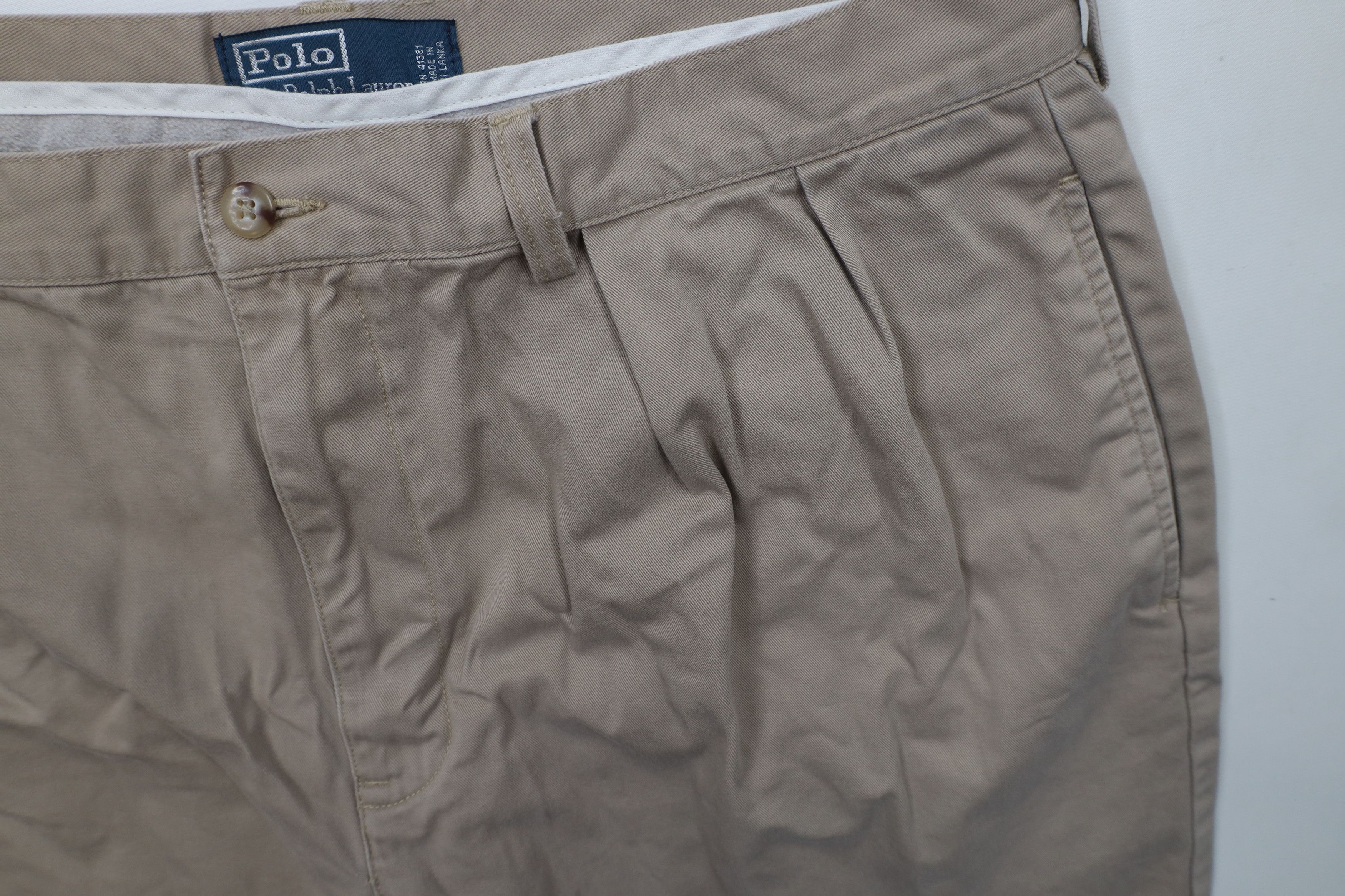 Ralph Lauren × Vintage Vintage 90s Ralph Lauren Above Knee Chino Shorts Cotton Size US 36 / EU 52 - 8 Thumbnail
