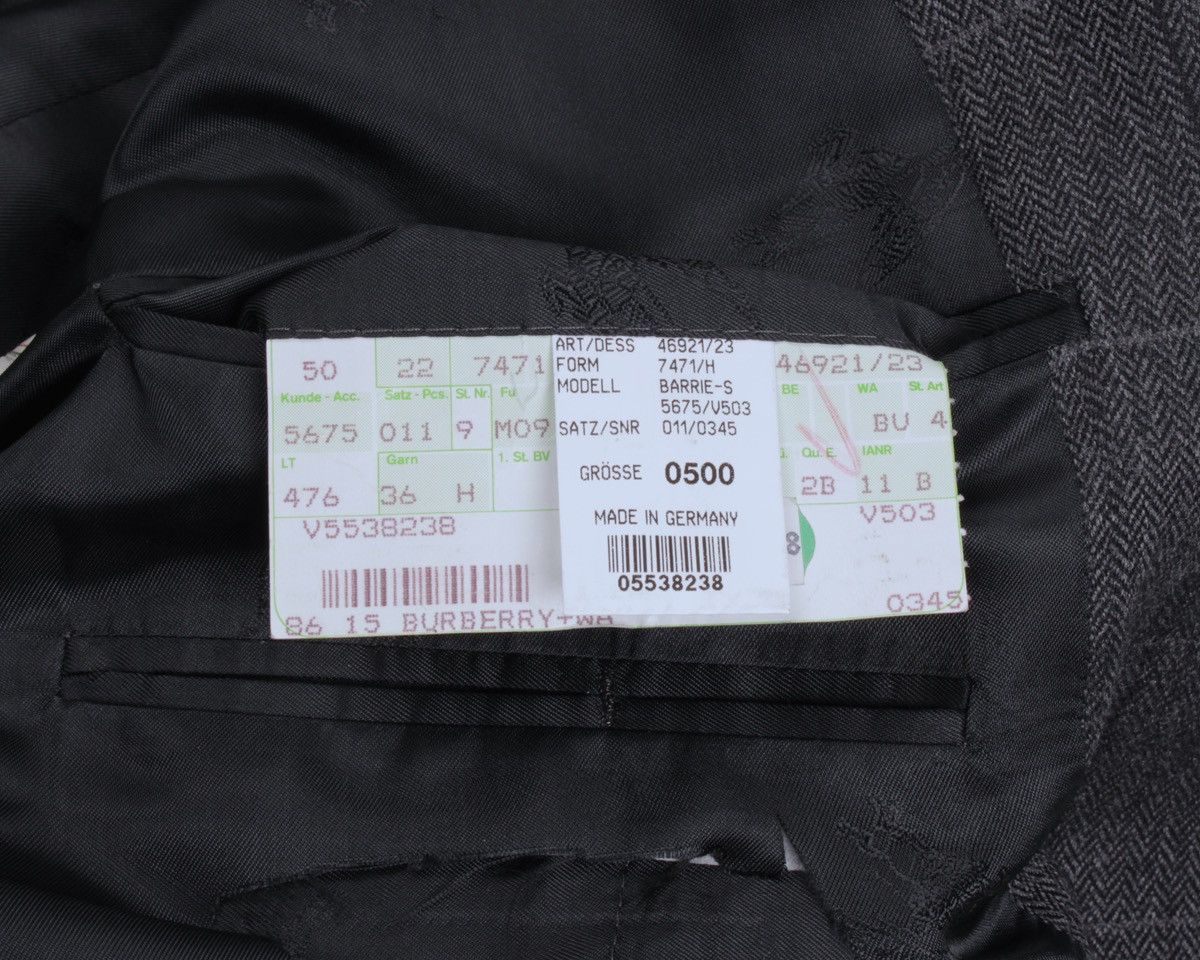 Burberry × Designer × Vintage BURBERRY Vintage Barrie-S Wool Cashmere Blend Plaid Blazer Size 50R - 21 Thumbnail