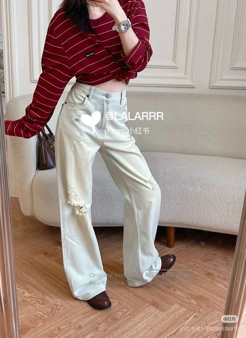 Acne Studios Acne Studios 25SS Spring/Summer Ink Wash Distressed High-R Size 26" / US 2 / IT 38 - 9 Thumbnail