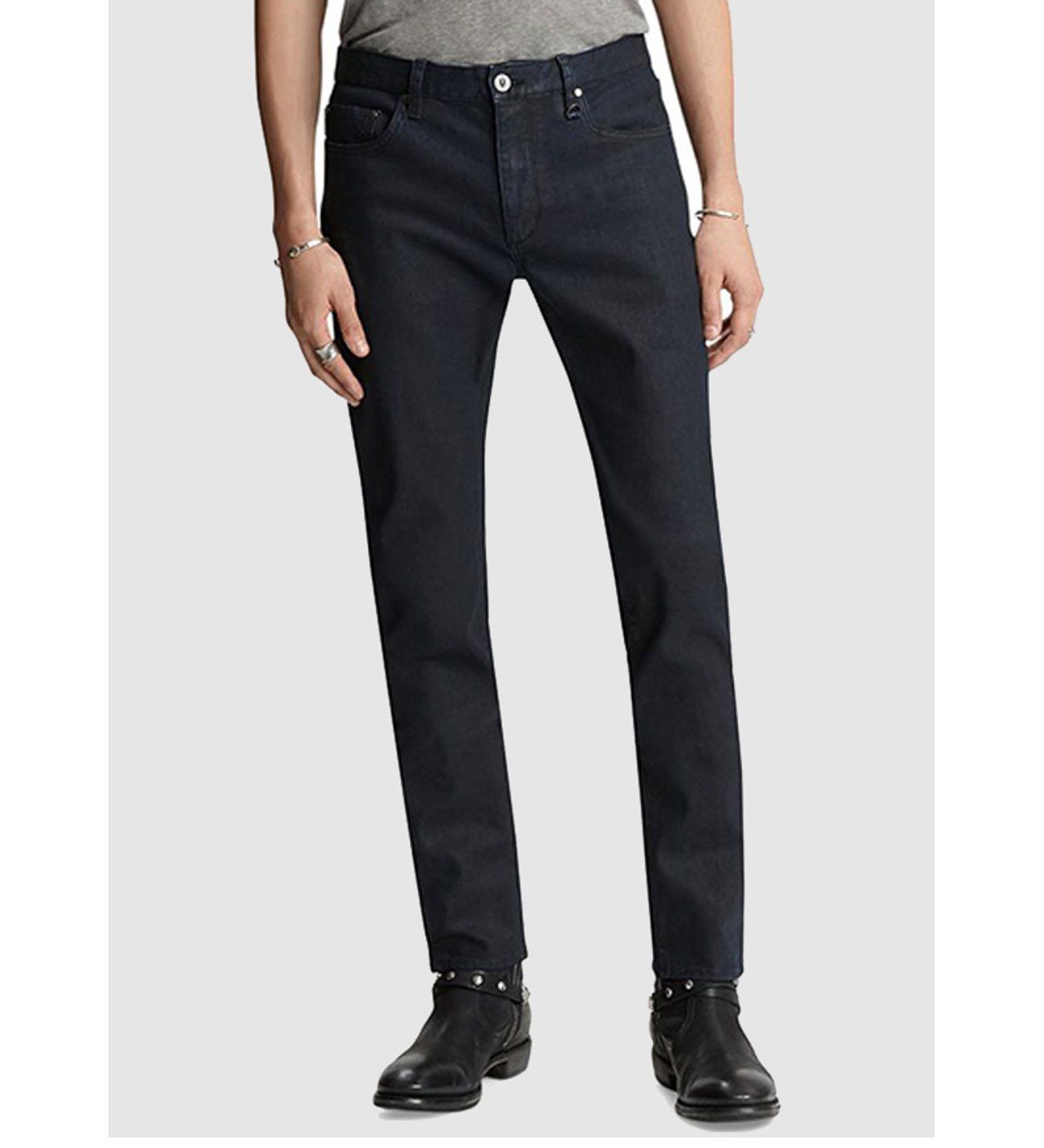 John Varvatos Coated Deep Blue Jean Size 31 Size US 31 - 1 Thumbnail