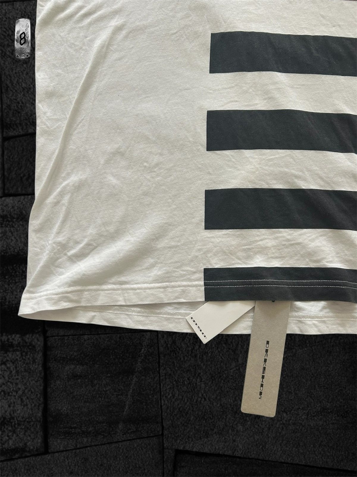 Rick Owens Drkshdw Rick Owens DRKSHDW ss19 jumbo striped tee Size US S / EU 44-46 / 1 - 3 Thumbnail