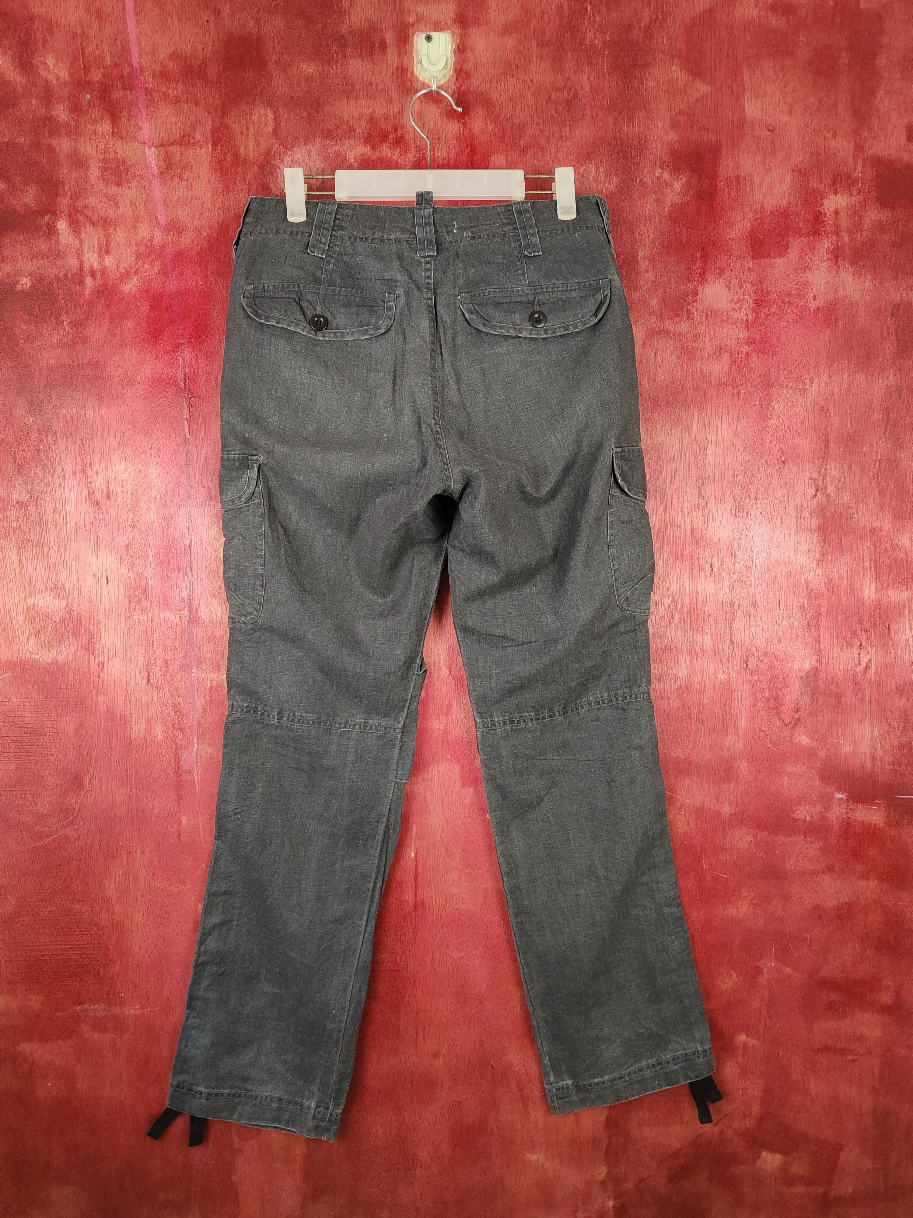 Japanese Brand Uniqlo Black Multipocket Tactical Cargo Pants #S1282 Size US 31 - 8 Thumbnail