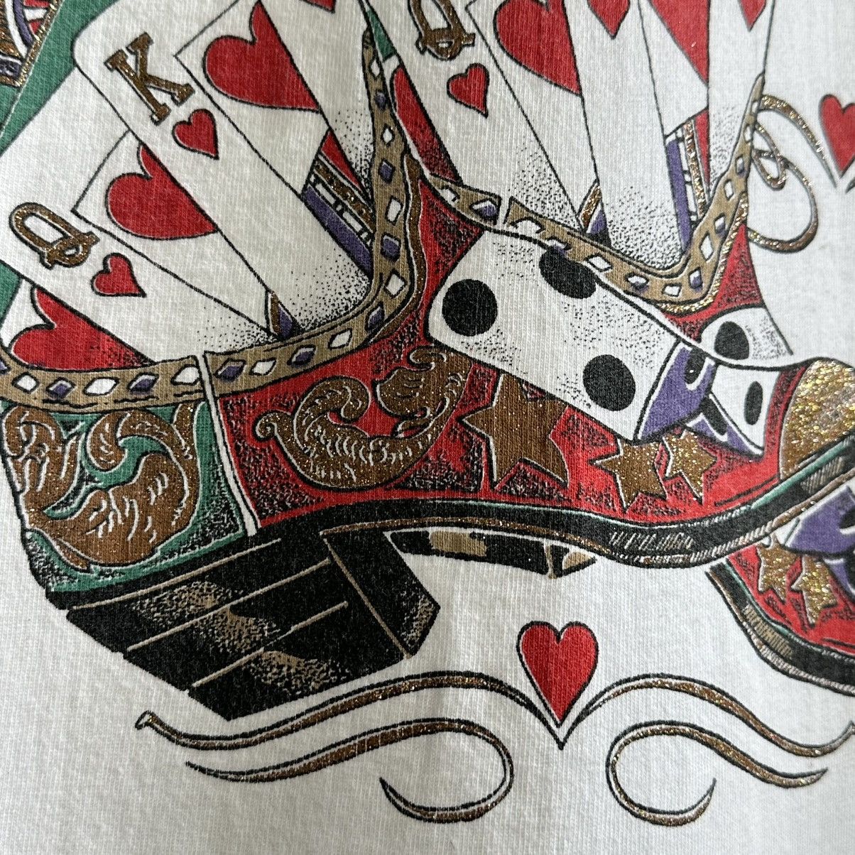 Vintage Vintage 1996 Diamond Dust Cowboy Art Graphic Tee Size US XL / EU 56 / 4 - 6 Thumbnail