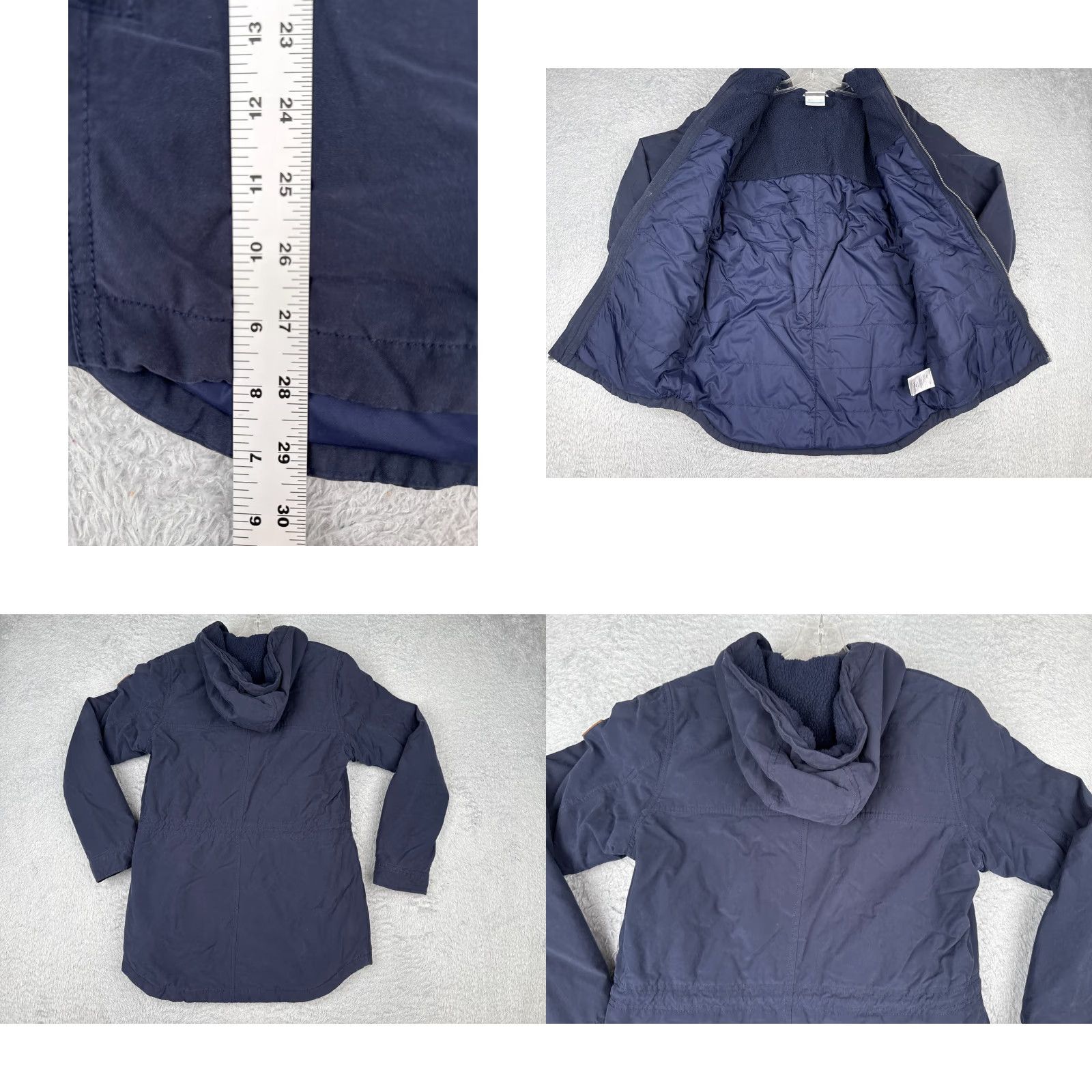 Vintage Columbia Jacket Women S Blue Chatfield Hill Sherpa-Lined Full Zip Hooded Size S / US 4 / IT 40 - 9 Thumbnail
