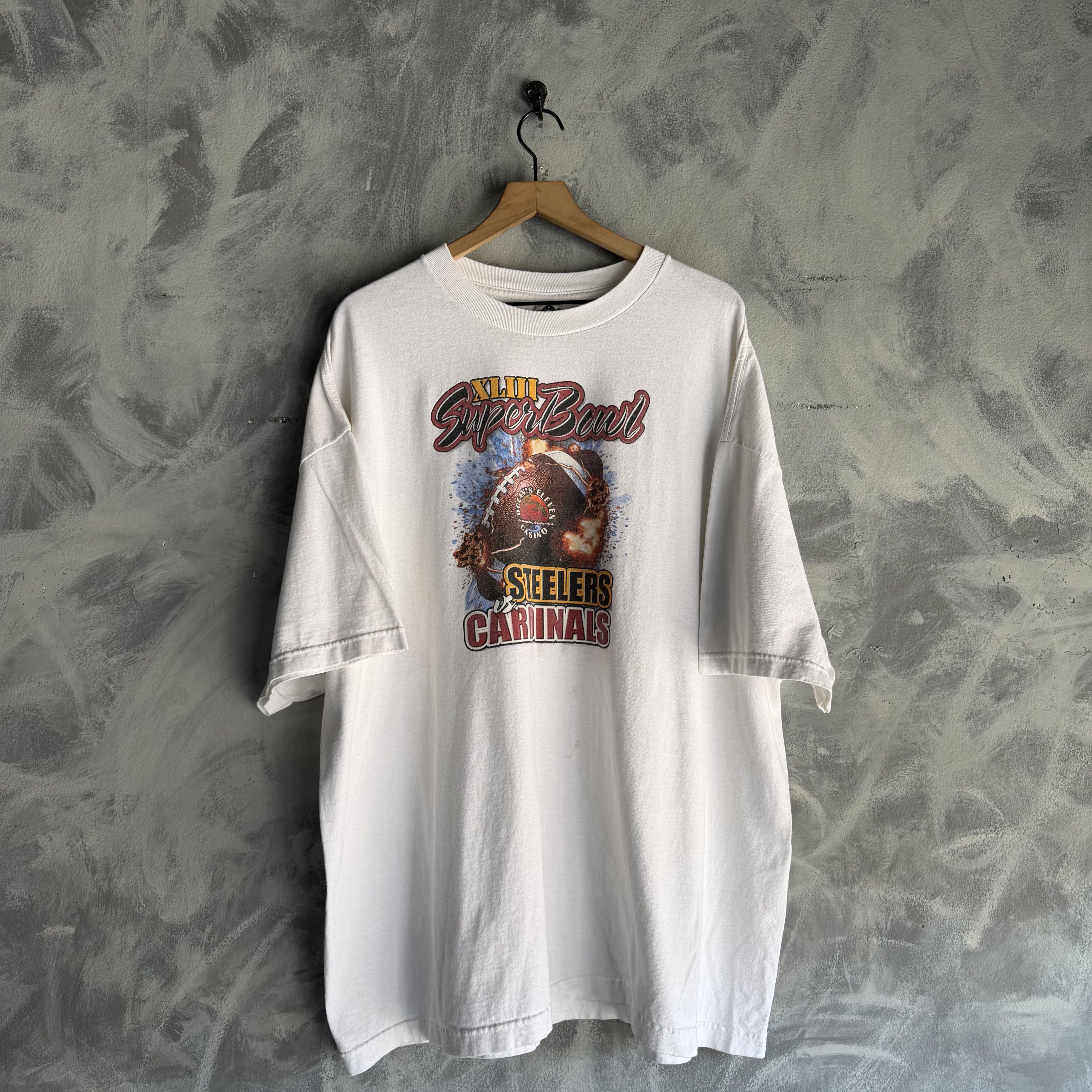 Other Vtg Arizona Cardinals vs Steelers Mens T-Shirt Superbowl NFL Size US XXL / EU 58 / 5 - 1 Thumbnail