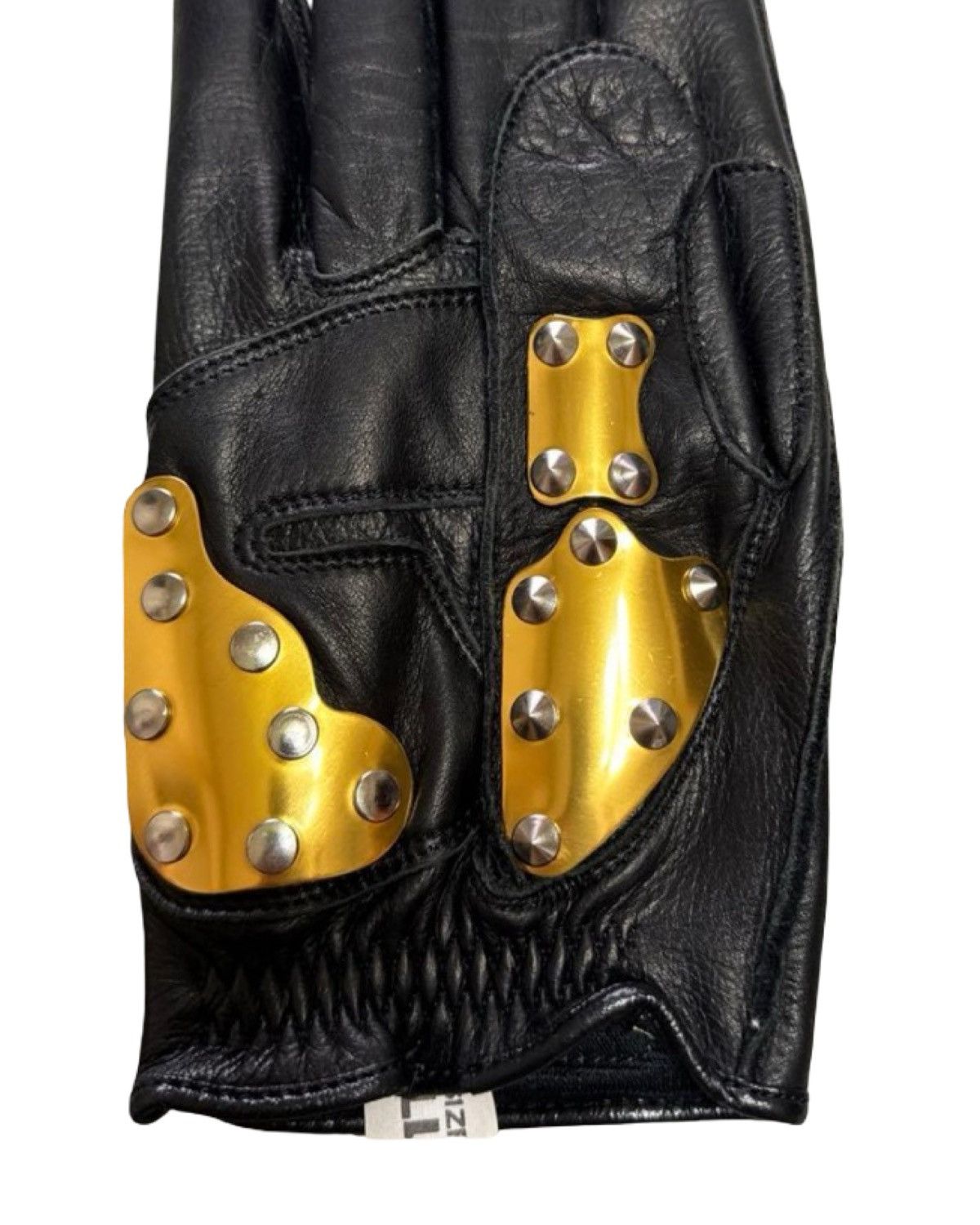Kadoya Kadoya Gold Plated Hammer Biker Gloves Size ONE SIZE - 3 Thumbnail