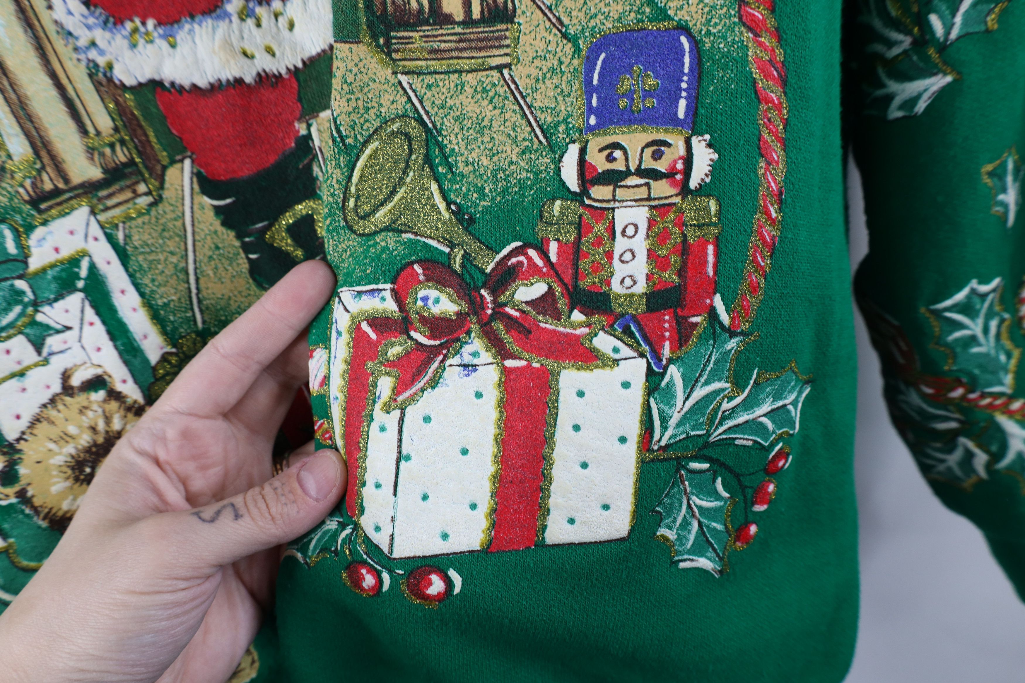 Vintage Vintage 90s Streetwear Claus All Over Print Sweatshirt USA Size L / US 10 / IT 46 - 5 Thumbnail