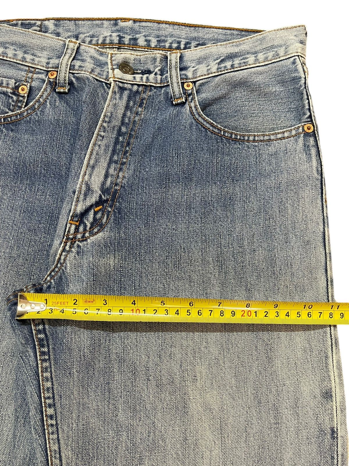 Levi's Vintage 80s Levis 502 Blue Faded Wash Wide Leg Straight Fit Size US 31 - 15 Thumbnail