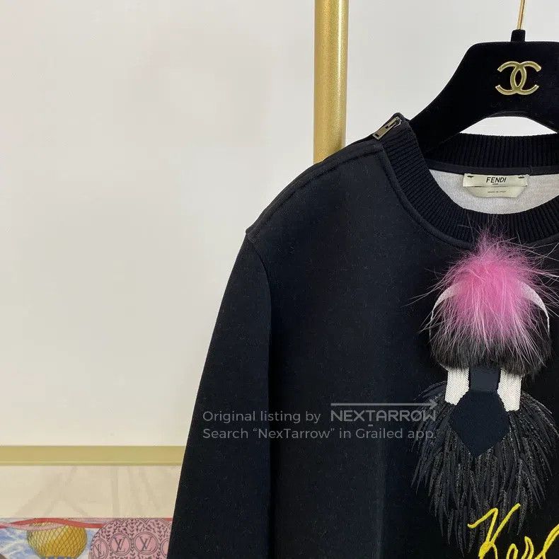 Fendi Fendi Black Sweatshirt Size XS / US 0-2 / IT 36-38 - 3 Thumbnail