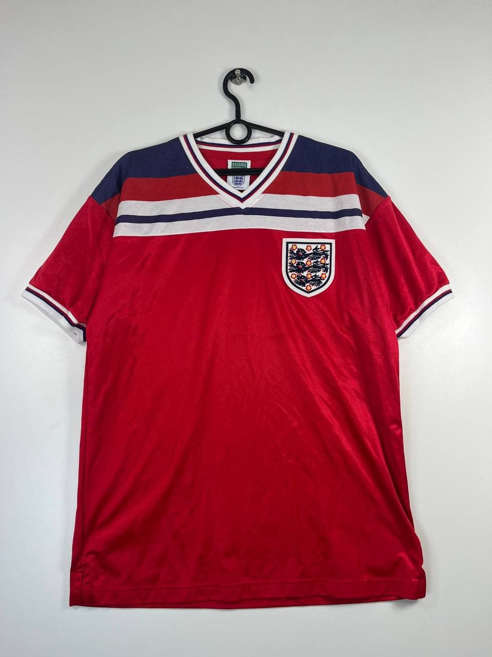 Other Vintage England 1980-1983 Away Football Shirt Score Draw L Size US L / EU 52-54 / 3 - 1 Thumbnail