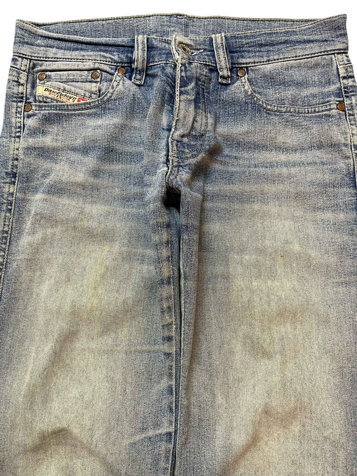 Diesel Vintage Diesel Industry Mud Wash Faded Style Wide Leg Jeans Size US 28 / EU 44 - 3 Thumbnail