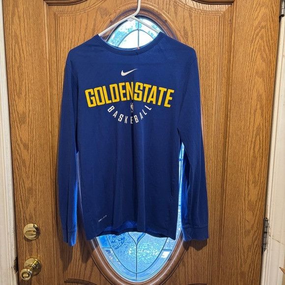 Nike Nike Golden State Warriors Basketball Long Sleeve‎ Shirt Men Size US M / EU 48-50 / 2 - 1 Thumbnail