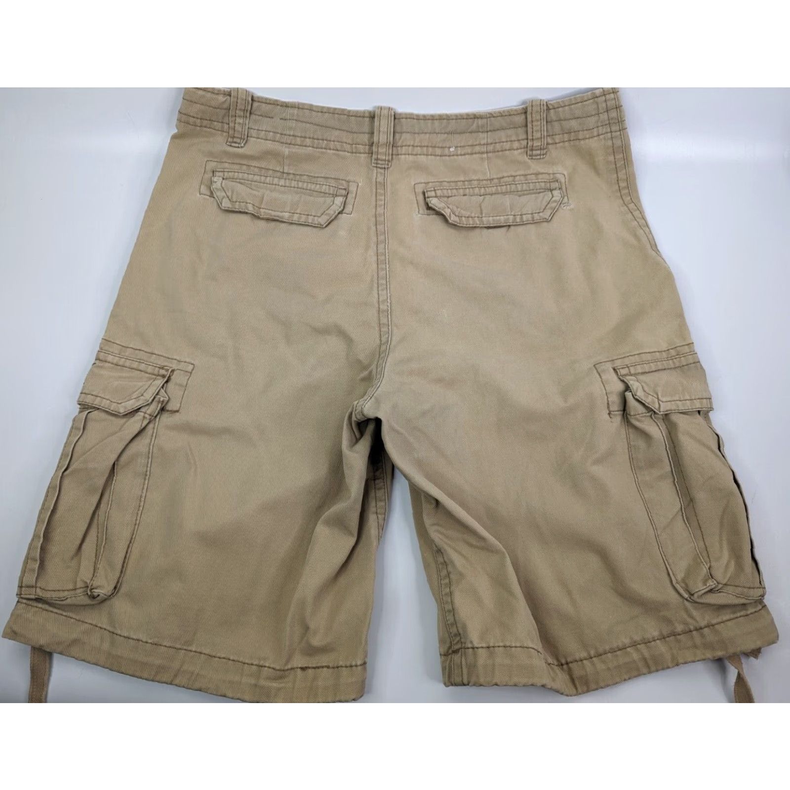 Vintage VINTAGE Aeropostale Cargo Shorts Mens 36 Khaki Distressed Worn Skater Outdoors Y2K Size US 36 / EU 52 - 4 Thumbnail