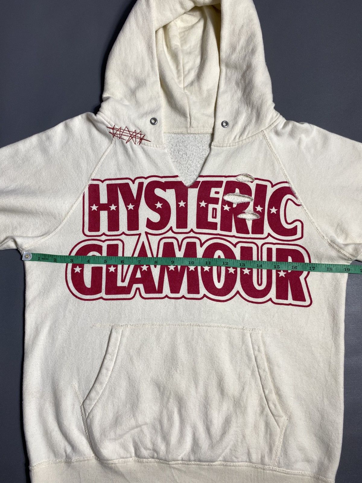 Hysteric Glamour Vintage Hysteric Glamour Distressed Hoodie Size US S / EU 44-46 / 1 - 14 Thumbnail