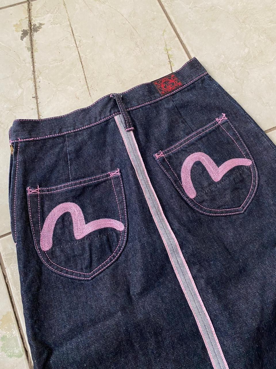 Evisu Vintage Evisu Embroided Pink Seagull (RARE) Size 28" / US 6 / IT 42 - 2 Thumbnail