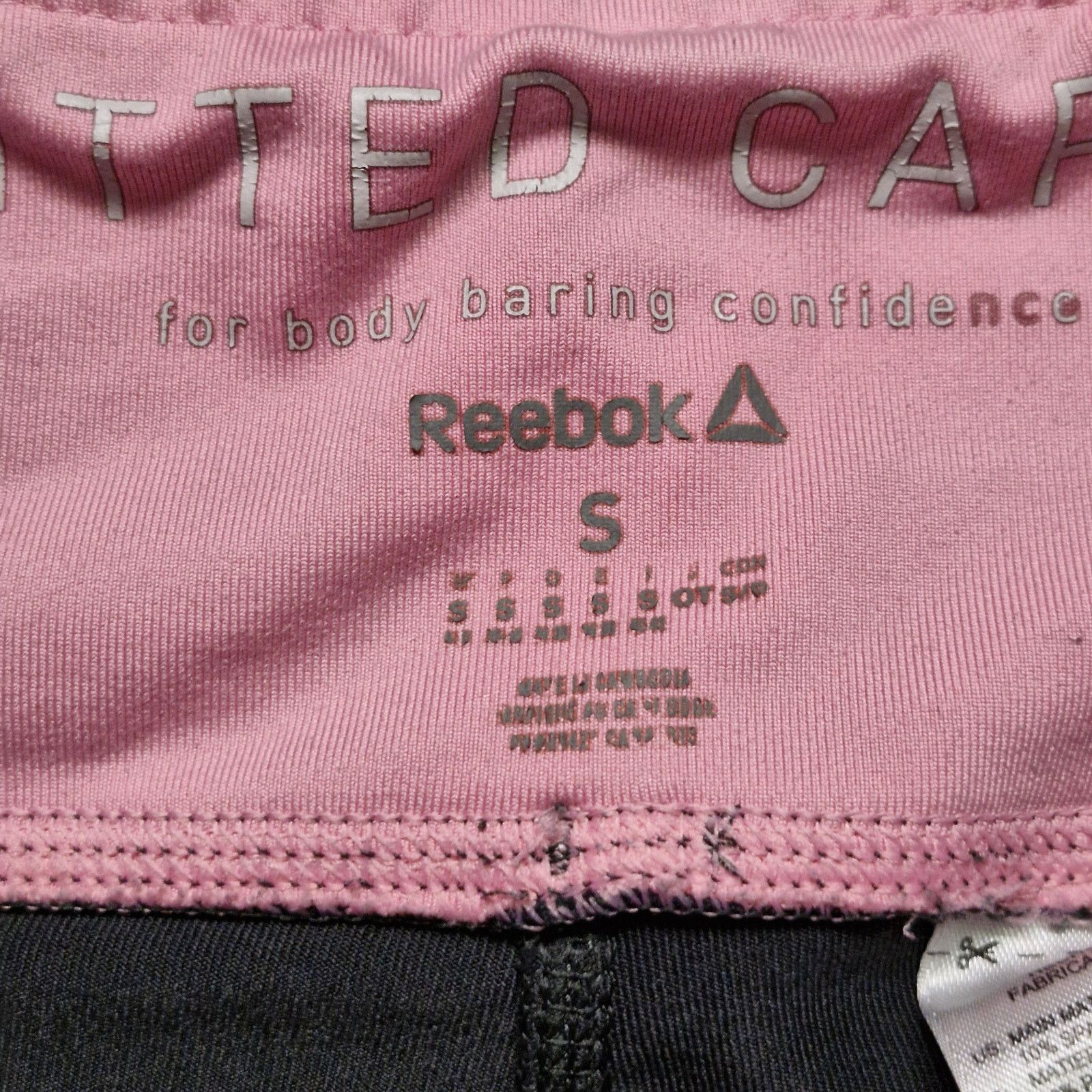 Reebok Reebok Fitted Capri Leggings Women’s Size Small Gray Pink Size 27" / US 4 / IT 40 - 3 Thumbnail