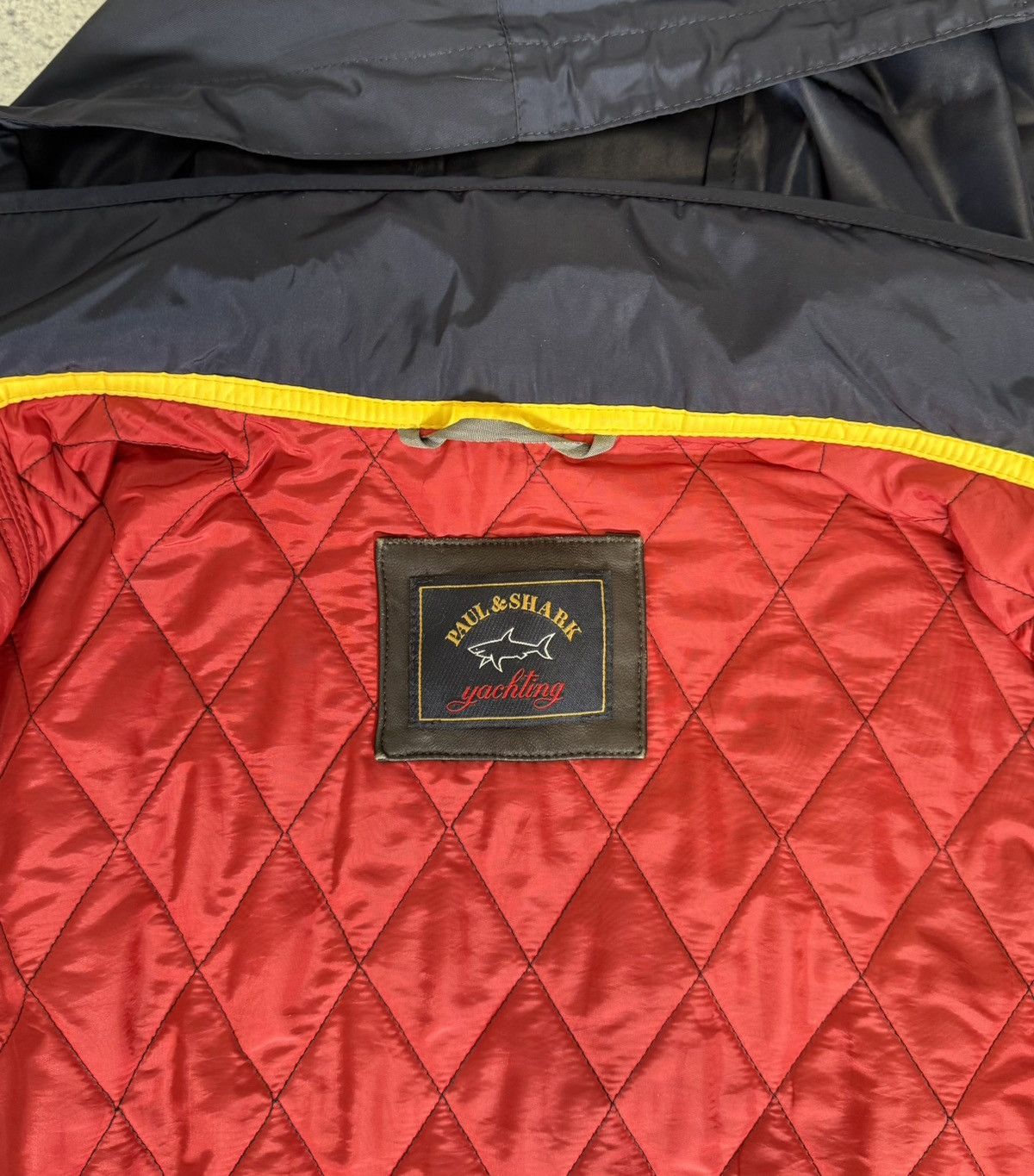 Paul & Shark Paul Shark Quilted Jacket Men 3XL Riri Zippers Lamb Leather Size US XXL / EU 58 / 5 - 12 Thumbnail