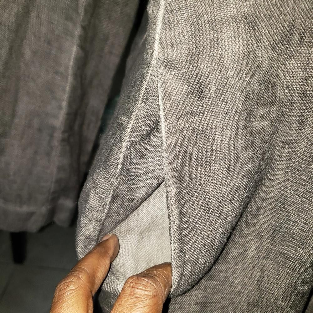 Designer CT333a Peruvian Connection Charcoal Gray Denim Duster 12 Size XL / US 12-14 / IT 48-50 - 9 Thumbnail