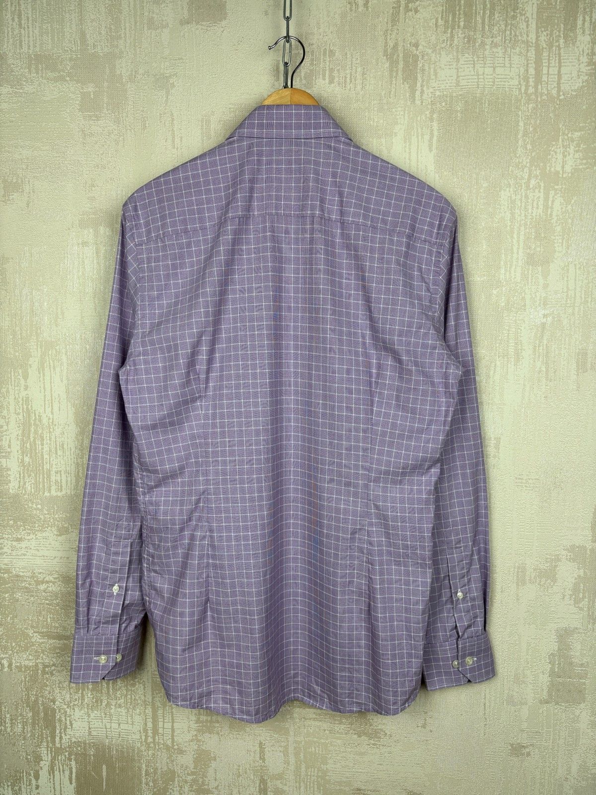 Eton Eton York Check Long Sleeve Dress Shirt Size 39 15.5 Slim Size US M / EU 48-50 / 2 - 13 Thumbnail