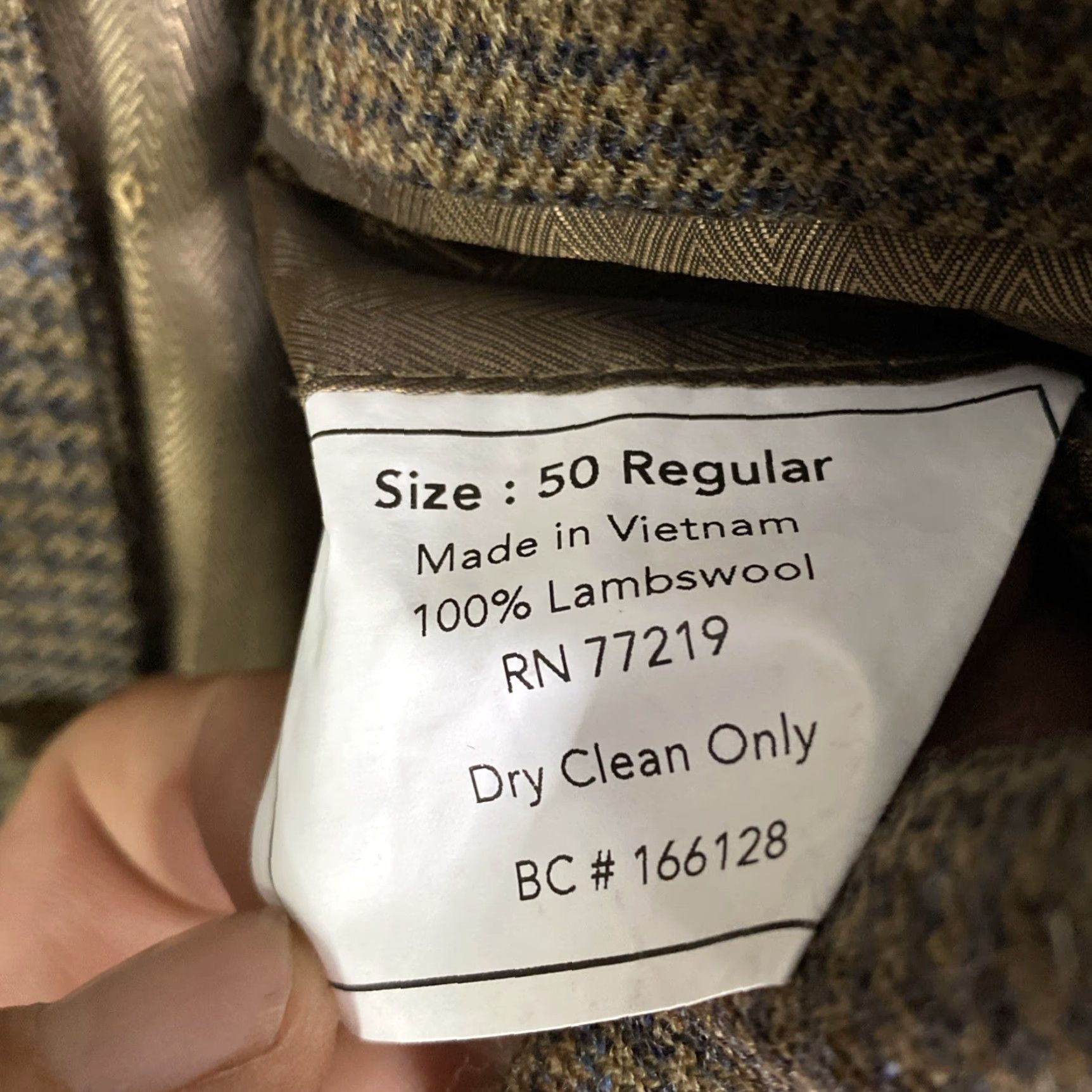 Joseph Joseph & Feiss Blazer Mens 50 Brown Lambswool Wool Sport Coat Jacket Size 50R - 3 Thumbnail