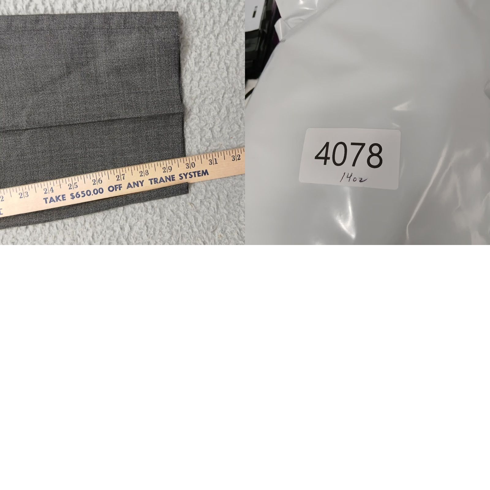 Vintage Hiltl Dress Pants Men's 33x38 Gray Wool Blend Flat Front Germany Size US 33 - 8 Thumbnail