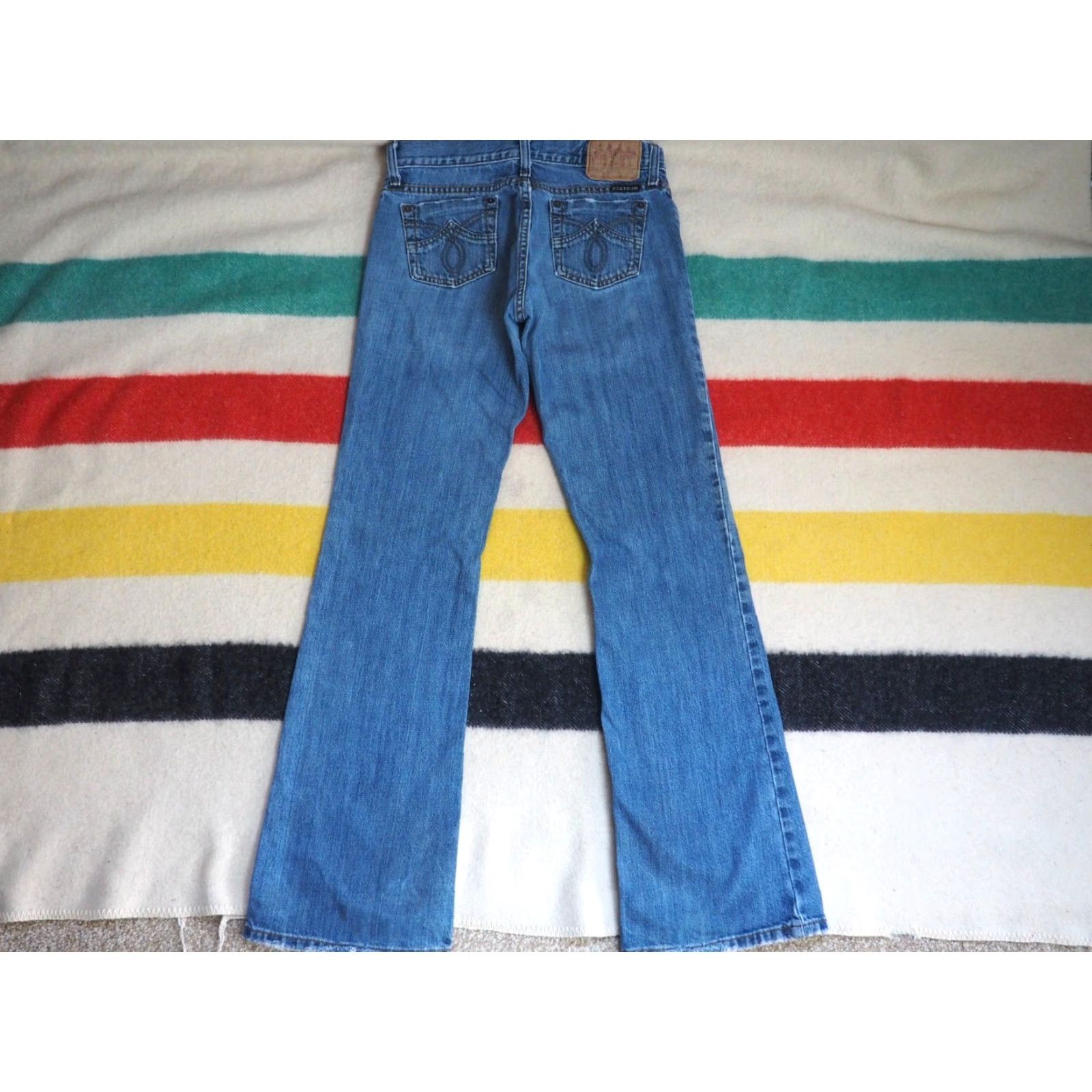 Stetson VINTAGE Stetson Jeans Bootcut Womens 30x32 Blue Denim Low Rise 90s 30 32 Pockets Size 30" / US 8 / IT 44 - 2 Thumbnail