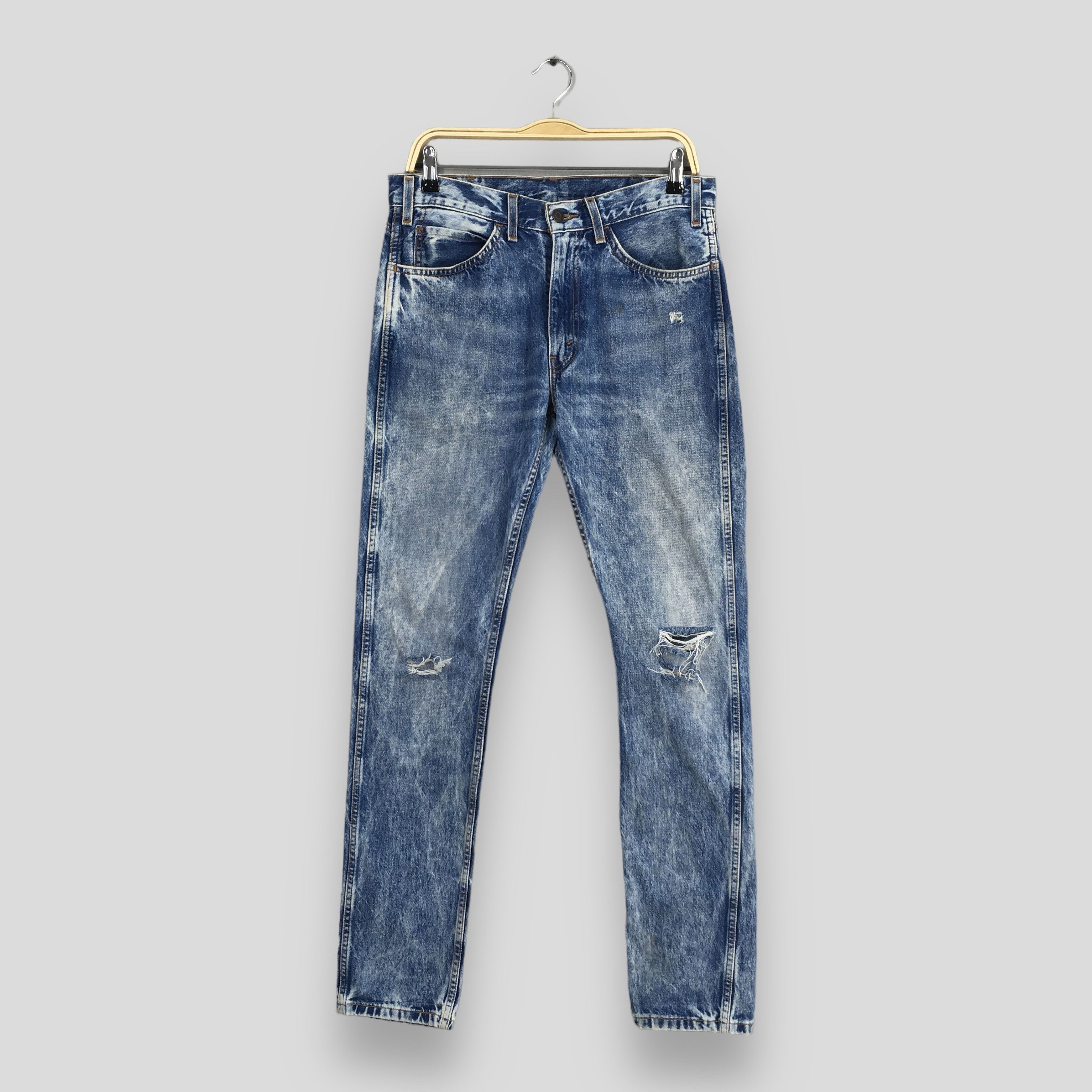 Levi's Size 31x31.5 Vintage Y2K Levi's 505 Faded Blue Jeans S1006 Size US 31 - 1 Thumbnail
