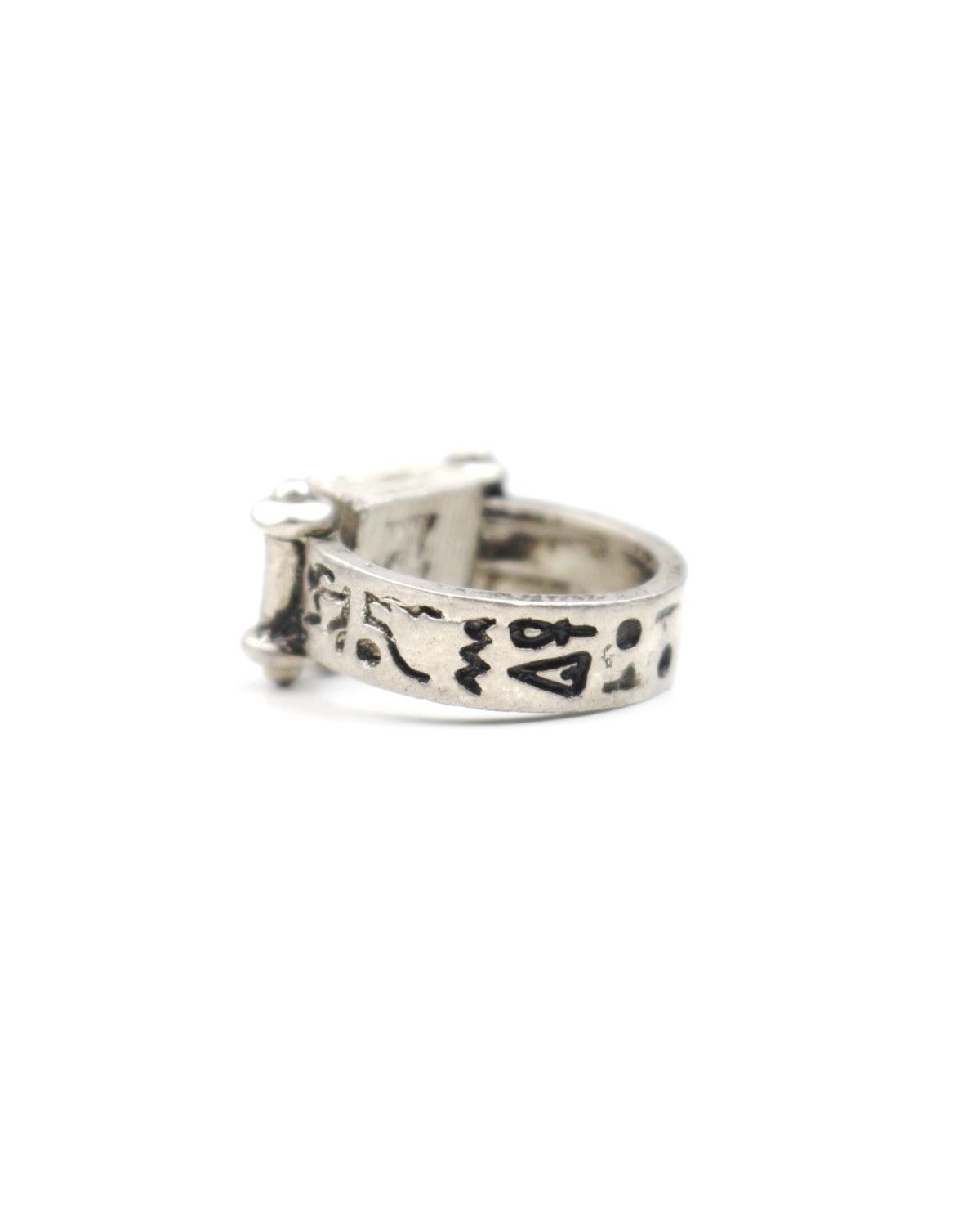If Six Was Nine 1990S JAPANESE MADE GLYPHLOCK ROTATING SIGNET RING Size ONE SIZE - 5 Thumbnail