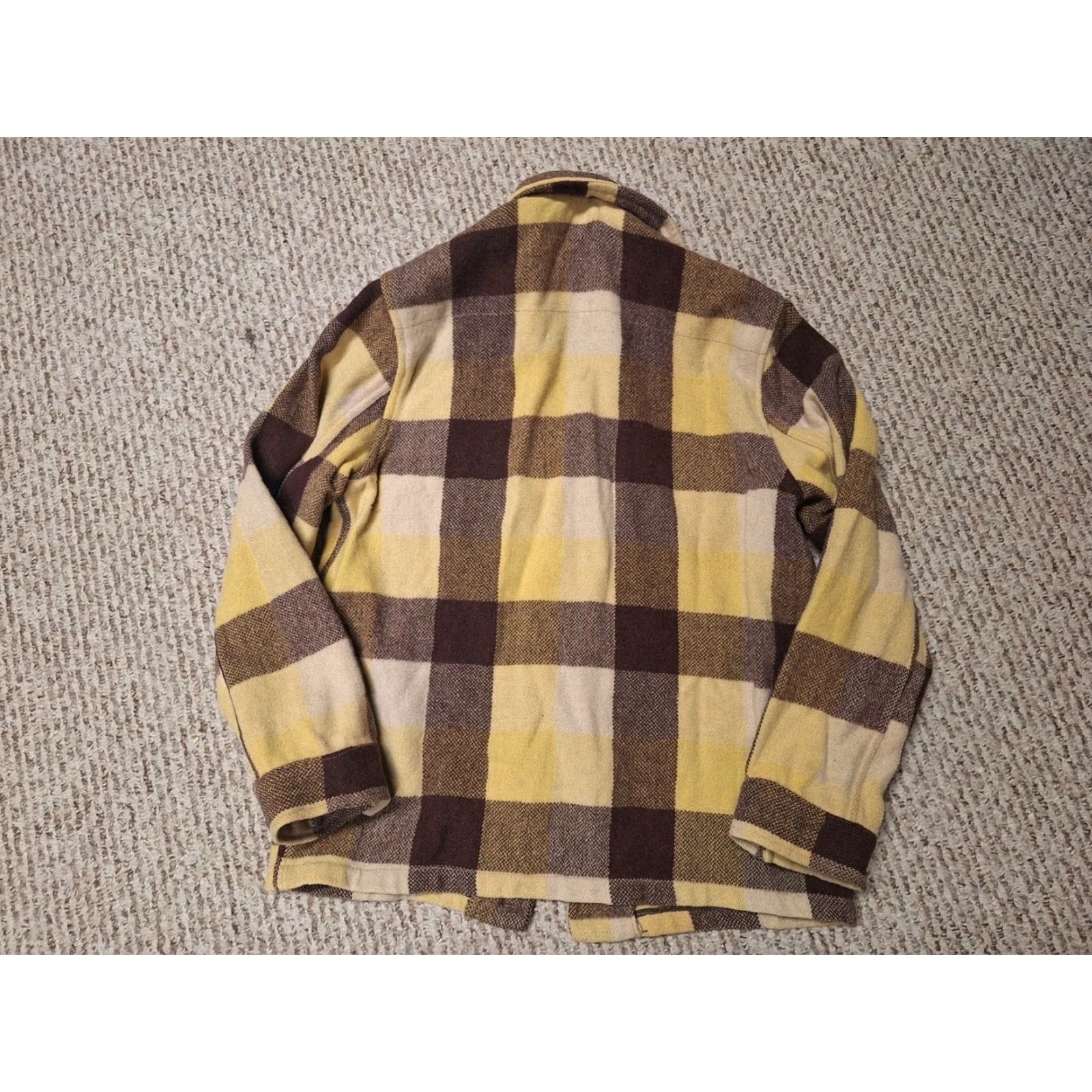 Vintage VINTAGE Buck Skein Joe Jacket Wool Full Zip Plaid S/M Unisex Adults Brown 40s/50s Mens Womens Size US S / EU 44-46 / 1 - 7 Thumbnail