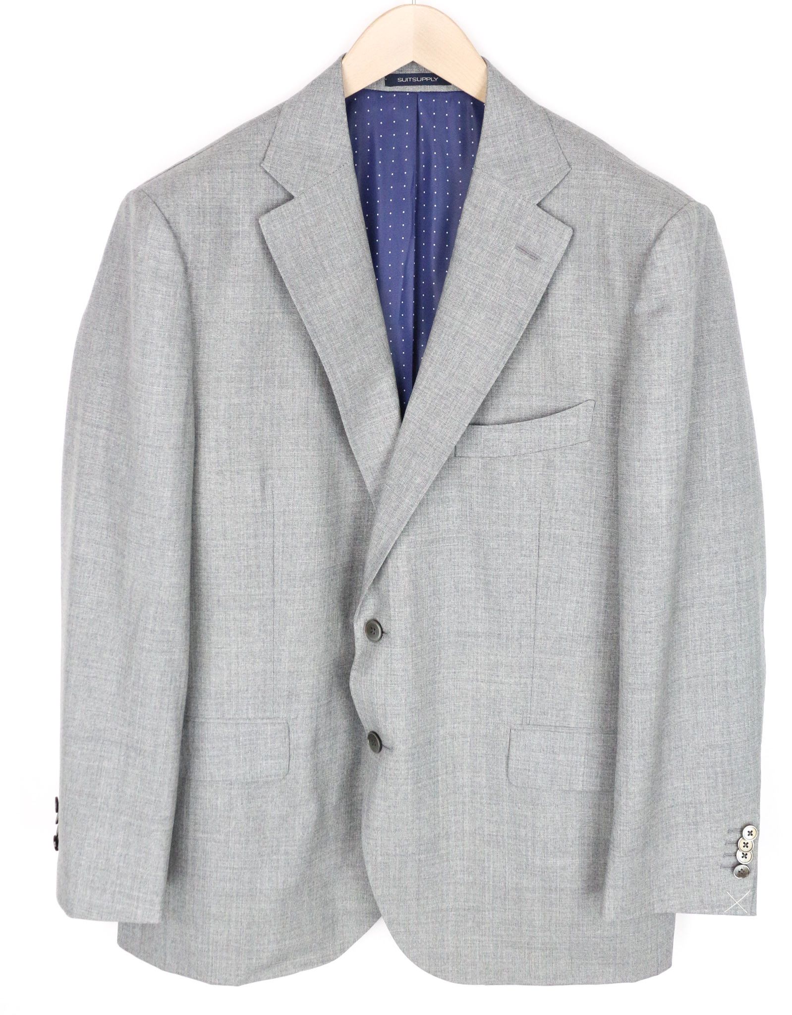 Suitsupply LA SPALLA UK50S Wool Grey 3 Piece Suit 73306 Size 50S - 2 Thumbnail