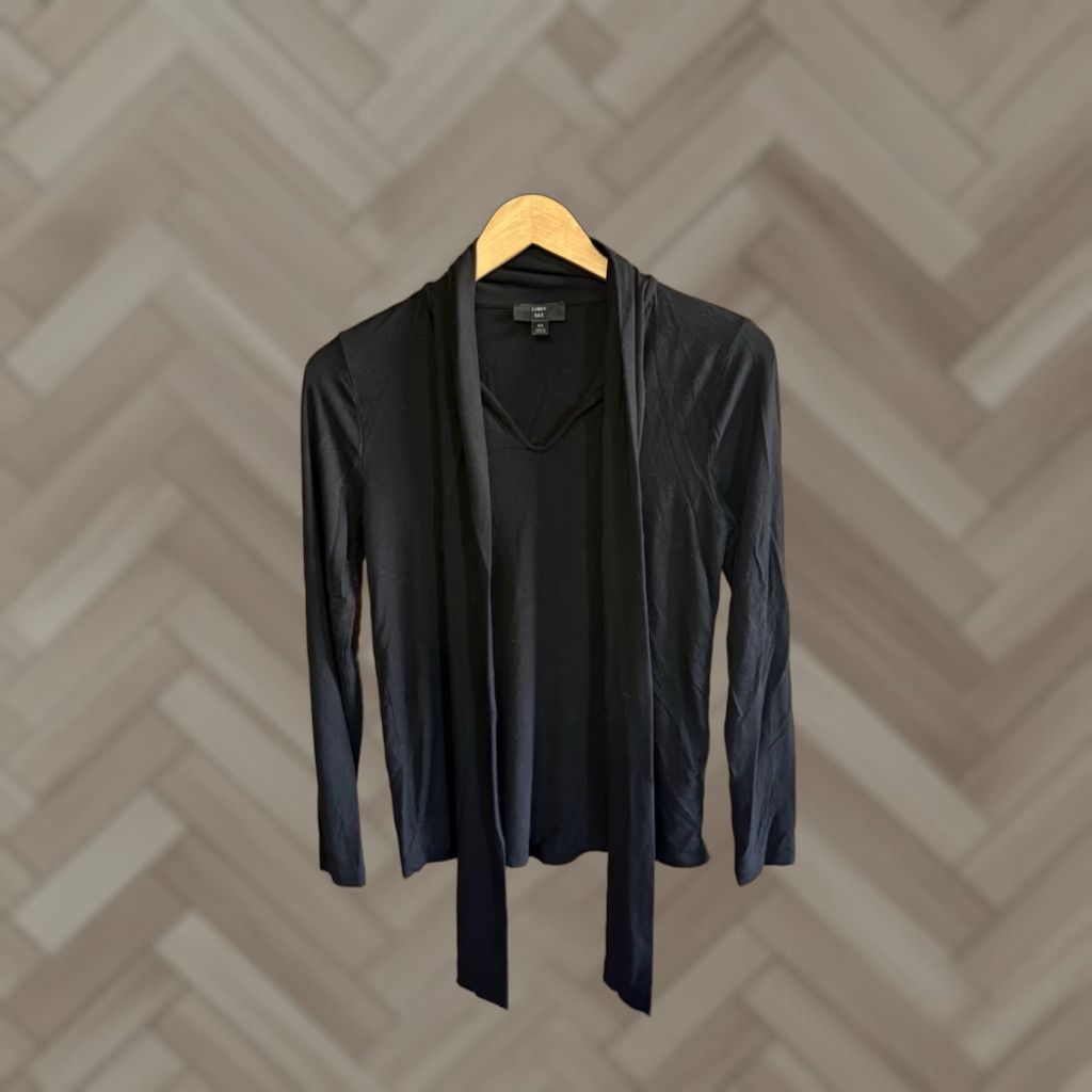 J.Crew J. Crew Womens Long Sleeve T-Shirt XS Black Shirt Women XS Size XS / US 0-2 / IT 36-38 - 1 Thumbnail