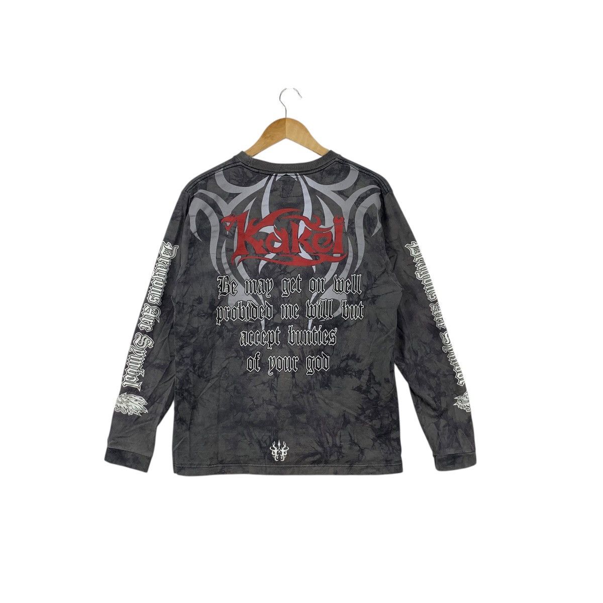 Other KAKEI JAPAN DRAGON Tribal Tie Dye Flame Tee Shirt Top Japan Size US L / EU 52-54 / 3 - 8 Thumbnail