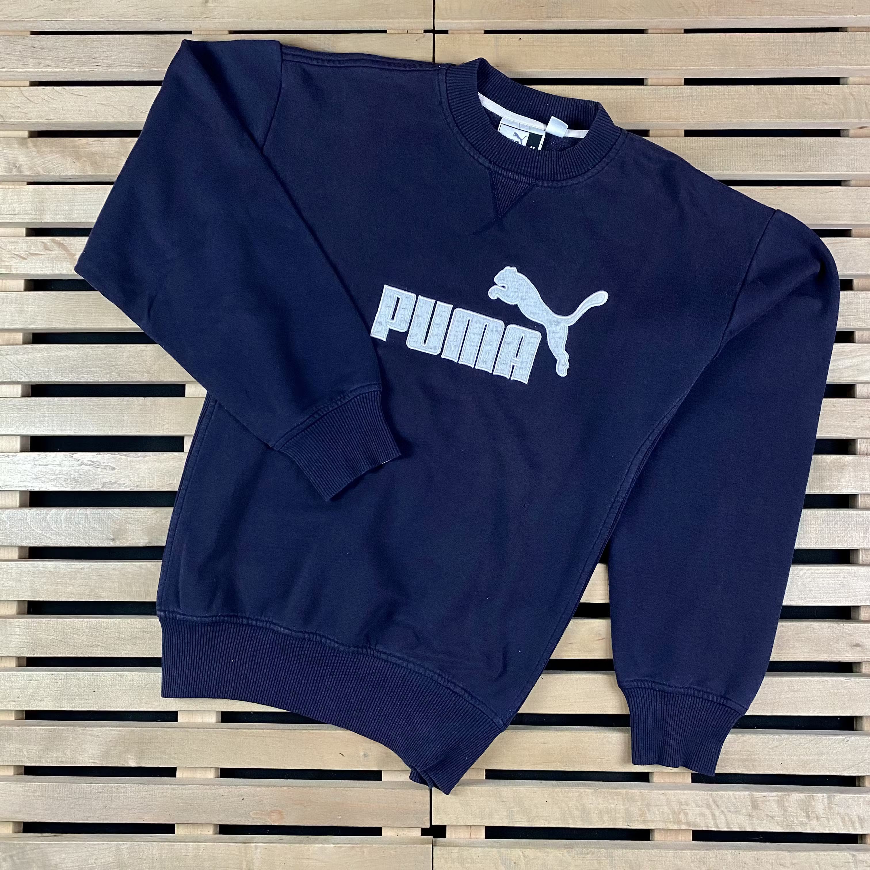 Puma × Vintage Mens Sweatshirt Puma Big Logo Vintage Size M Size US M / EU 48-50 / 2 - 1 Thumbnail
