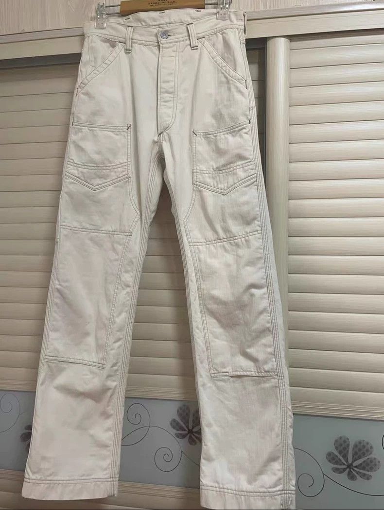 Freewheelers Freewheelers White herringbone work pants Size US 30 / EU 46 - 1 Thumbnail