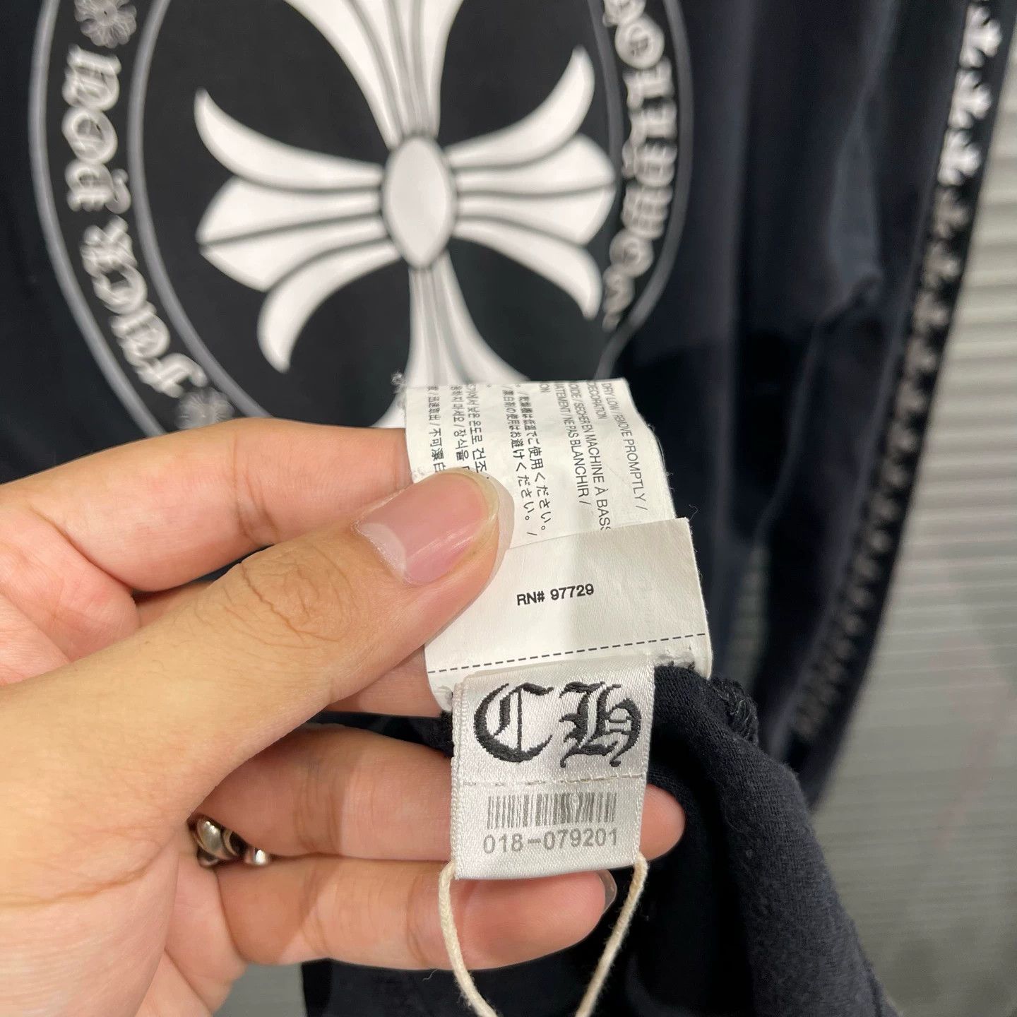 Chrome Hearts Chrome Hearts Black LS Tee Cross Floral String Logo Circ Size US L / EU 52-54 / 3 - 8 Thumbnail