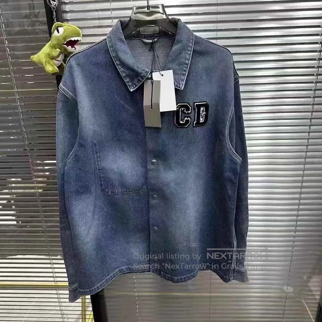 Dior New Dior Collaboration Denim Logo Jacket. Size US S / EU 44-46 / 1 - 1 Thumbnail