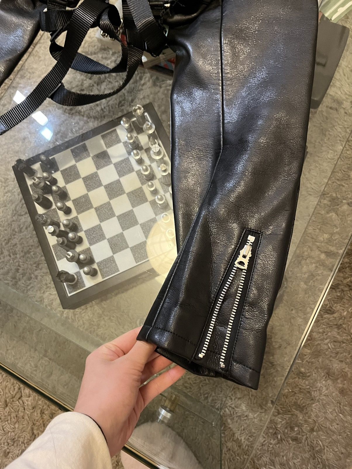 Comme des Garcons × Junya Watanabe CDG Junya Watanabe cropped leather jacket Size M / US 6-8 / IT 42-44 - 10 Thumbnail