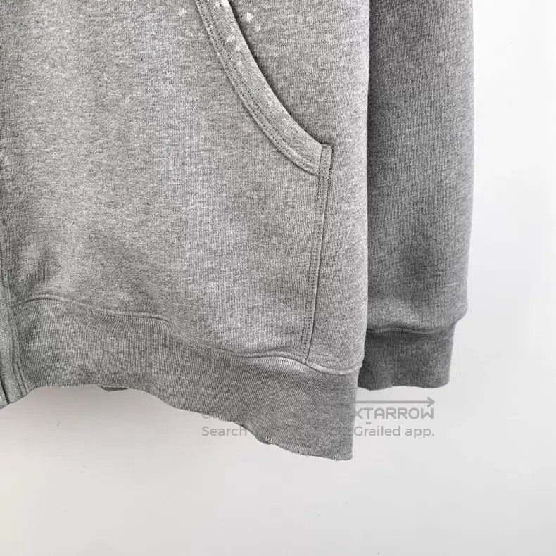 Acne Studios Acne Studios Gray Fleece Logo Letter Cotton Hooded Drawstr Size S / US 4 / IT 40 - 4 Thumbnail