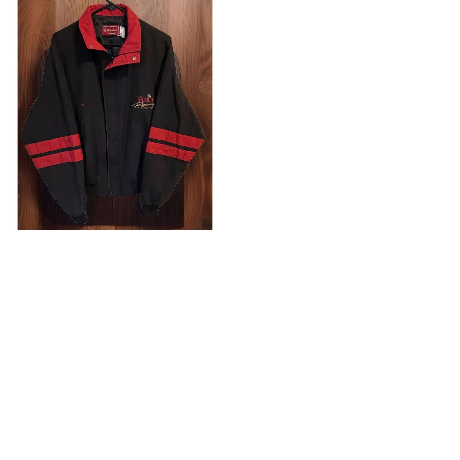 Vintage VINTAGE Winston by Swingster Racing Team Bomber Jacket N/A Men L Black 90s USA Racing Clothes Jacket Size US L / EU 52-54 / 3 - 9 Thumbnail