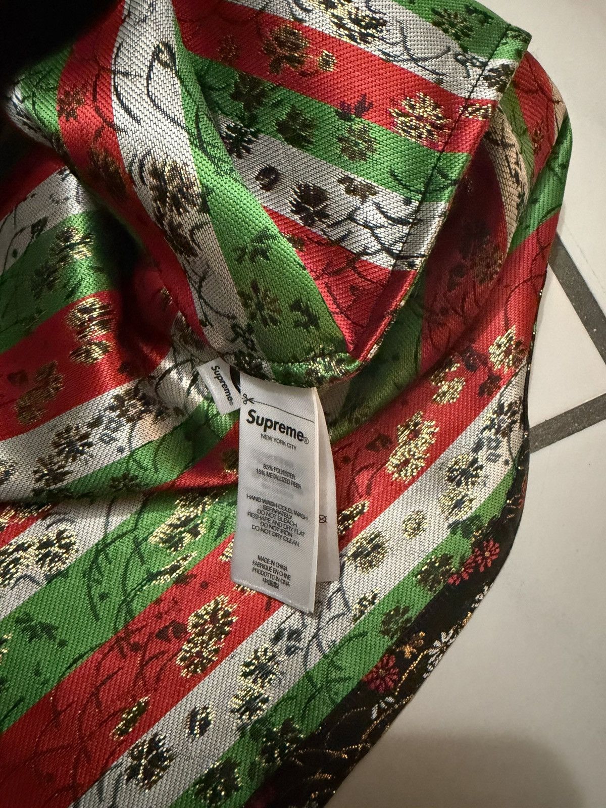 Supreme Floral jacquard Baseball Jersey Size US M / EU 48-50 / 2 - 6 Thumbnail