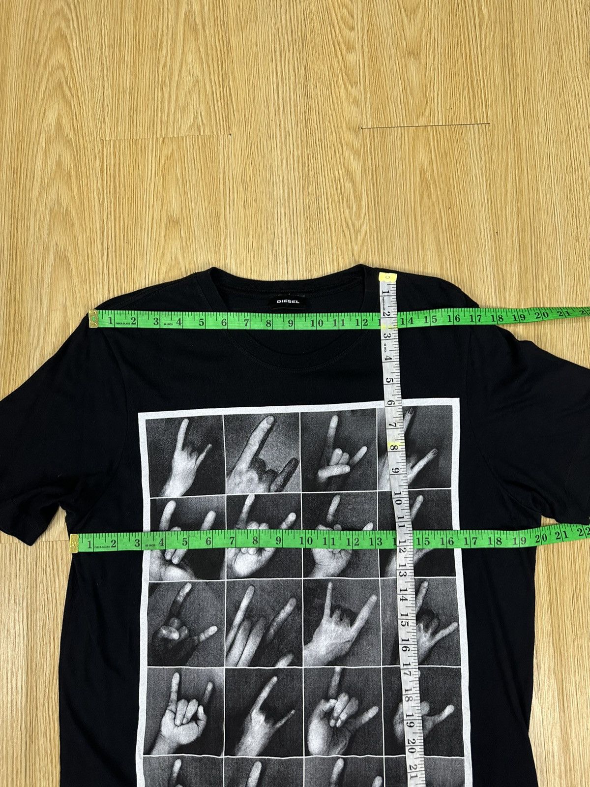 Diesel Diesel Printed Black Tshirt A937 Size US M / EU 48-50 / 2 - 5 Thumbnail
