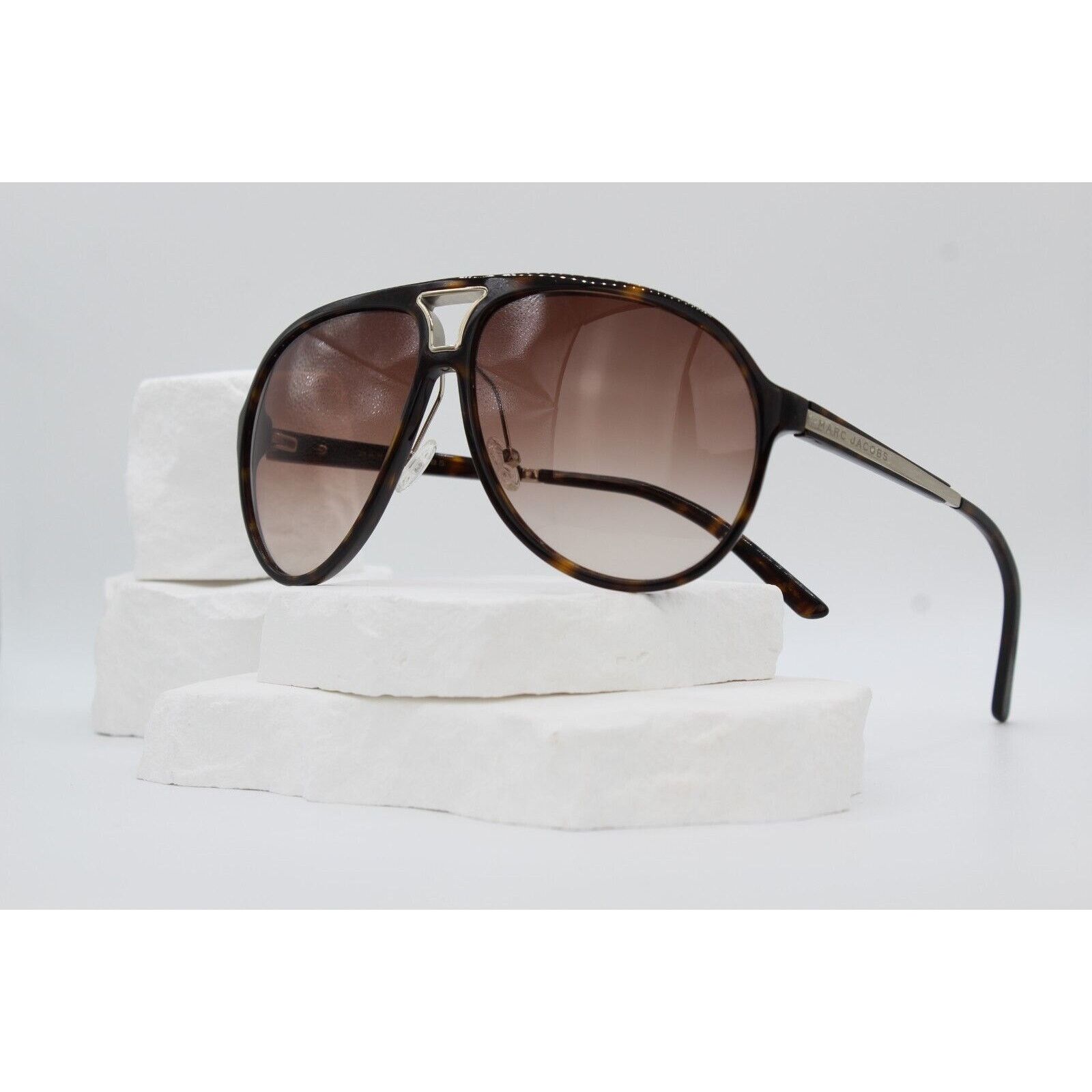 Marc Jacobs Marc Jacobs MJ 052/S AVZ7S Sunglasses - Black & Gold Size ONE SIZE - 1 Thumbnail