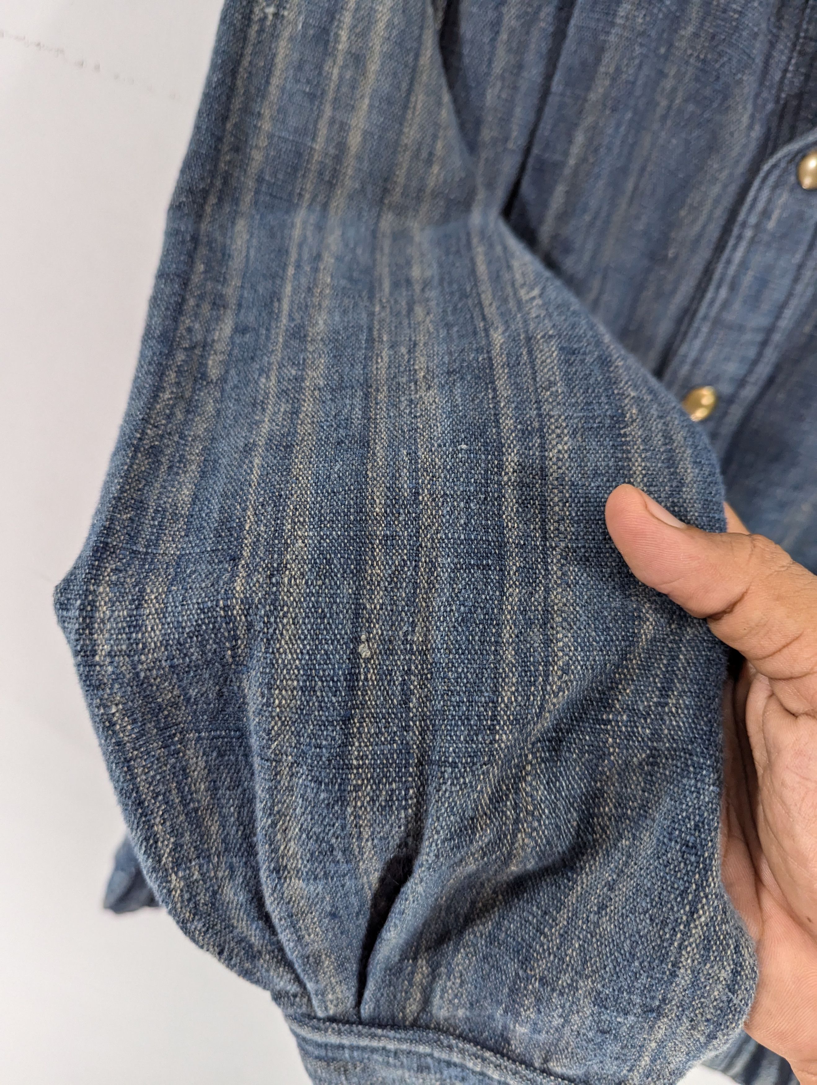 Japanese Brand Vintage Yuhei Anrico Atelier Denim Snap Button Jacket Size L / US 10 / IT 46 - 12 Thumbnail