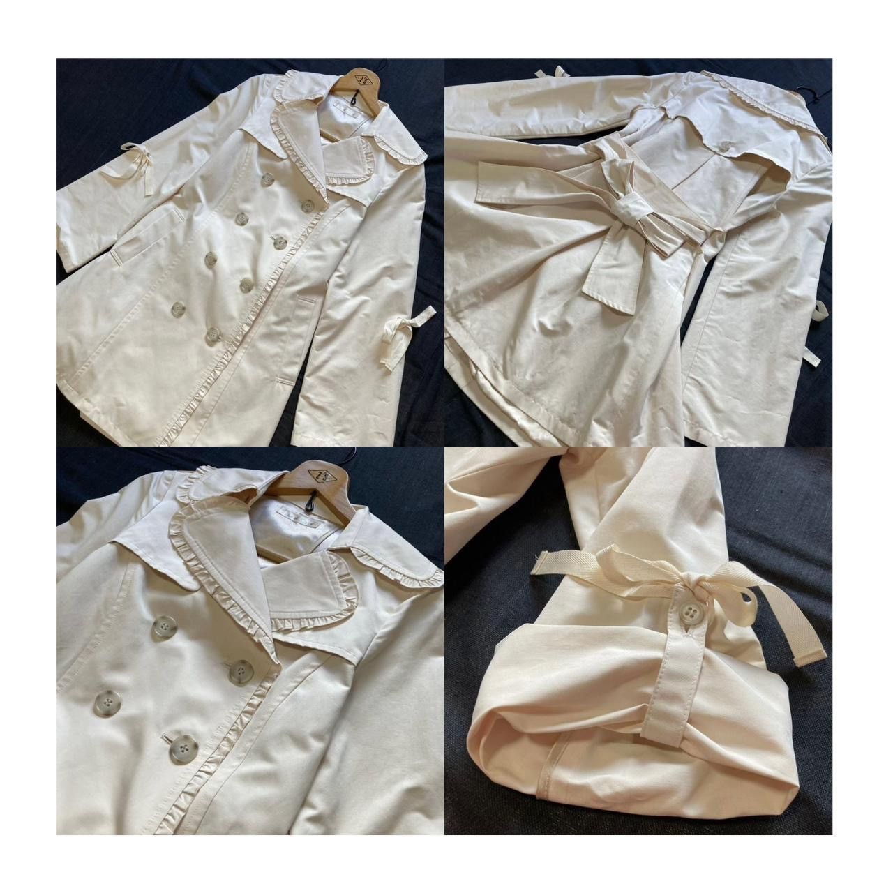 ribbon trench coat