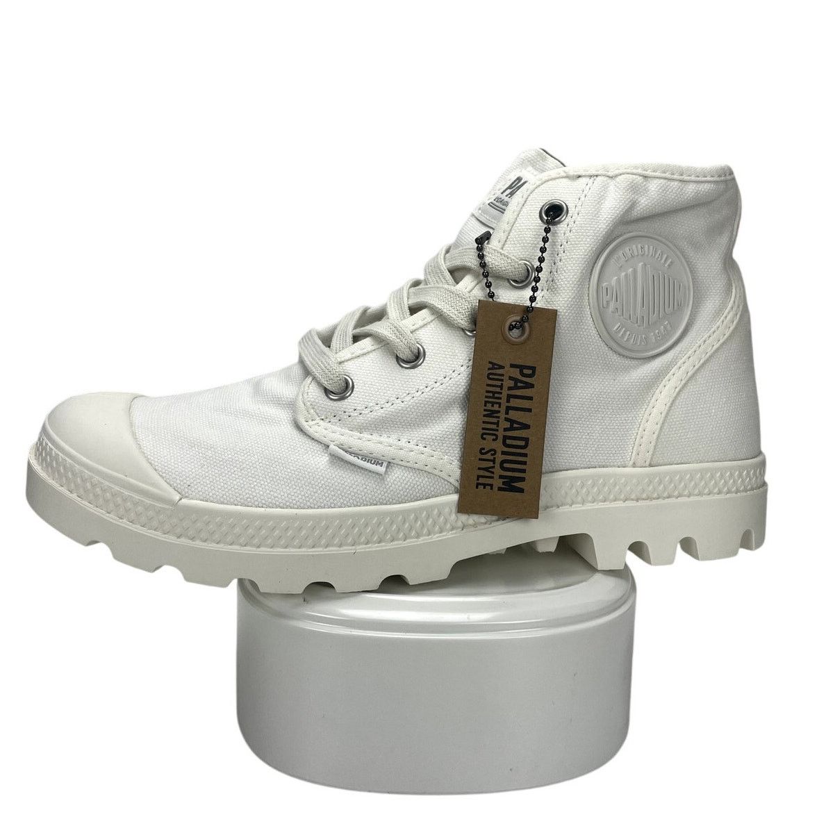 Palladium NIB PALLADIUM Womens (8.5) White Vegan Canvas Chunky Hightop Size US 8.5 / IT 38.5 - 1 Thumbnail
