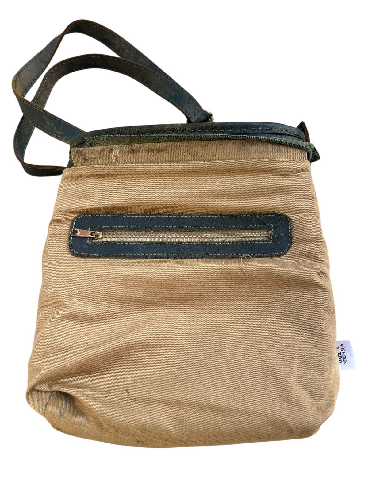 Leather Distressed Patina Intrecciato Leather Bag Zucchero Filato Size ONE SIZE - 22 Thumbnail