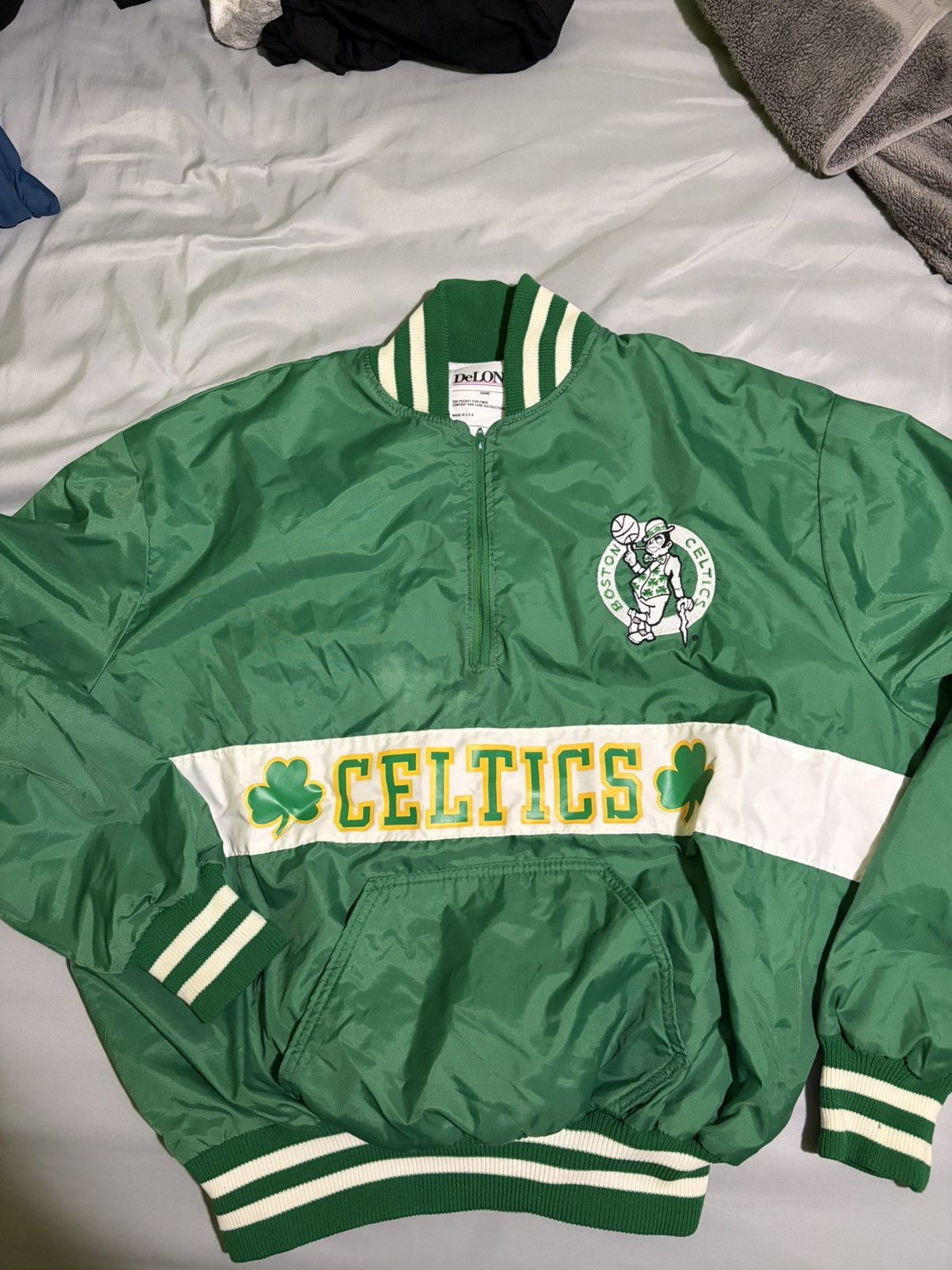 Vintage Vintage DeLong Celtics Quarter Zip Size US XL / EU 56 / 4 - 1 Thumbnail